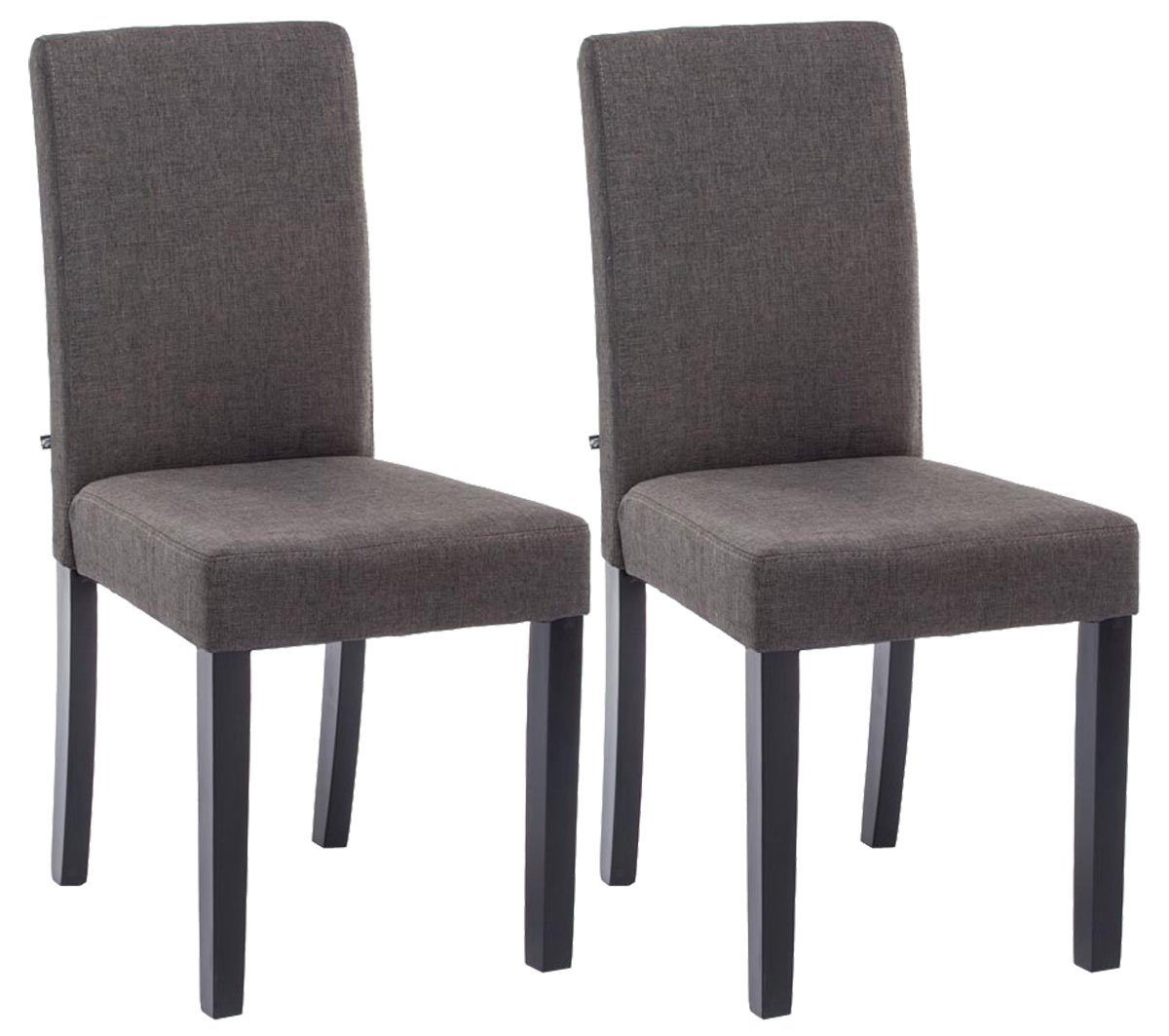 CLP Esszimmerstuhl Ina Stoff (2er Set), Holzgestell, ohne Armlehnen