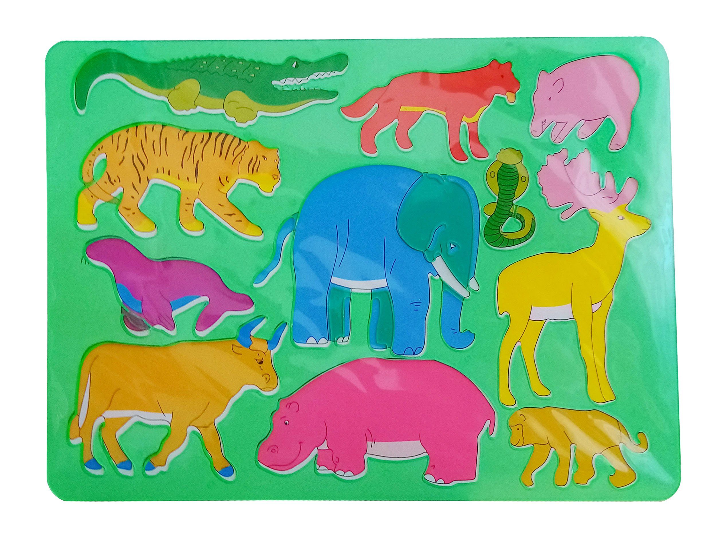 Topwrite Kids Malschablone TIERE SCHABLONEN Set 2tlg zum Malen aus Kunststoff Malschablonen 33, Tier Schablone Handwerk Kinder Kunst Malzubehör