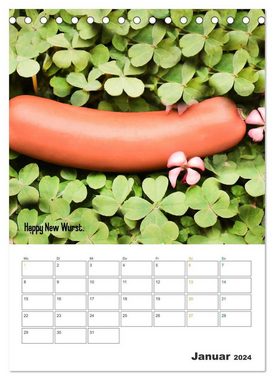 CALVENDO Wandkalender Ist mir Wurst Kalender (Tischkalender 2024 DIN A5 hoch)