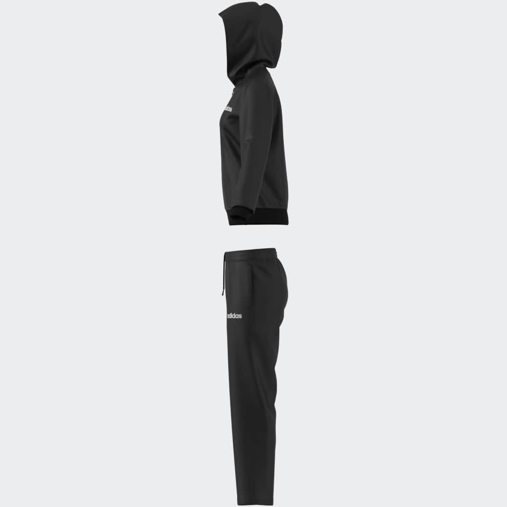adidas Sportswear Trainingsanzug ESSENTIALS LINEAR (2-tlg), zweiteiliges Set, für Laufen, aus Polyester, mit Rippbündchen