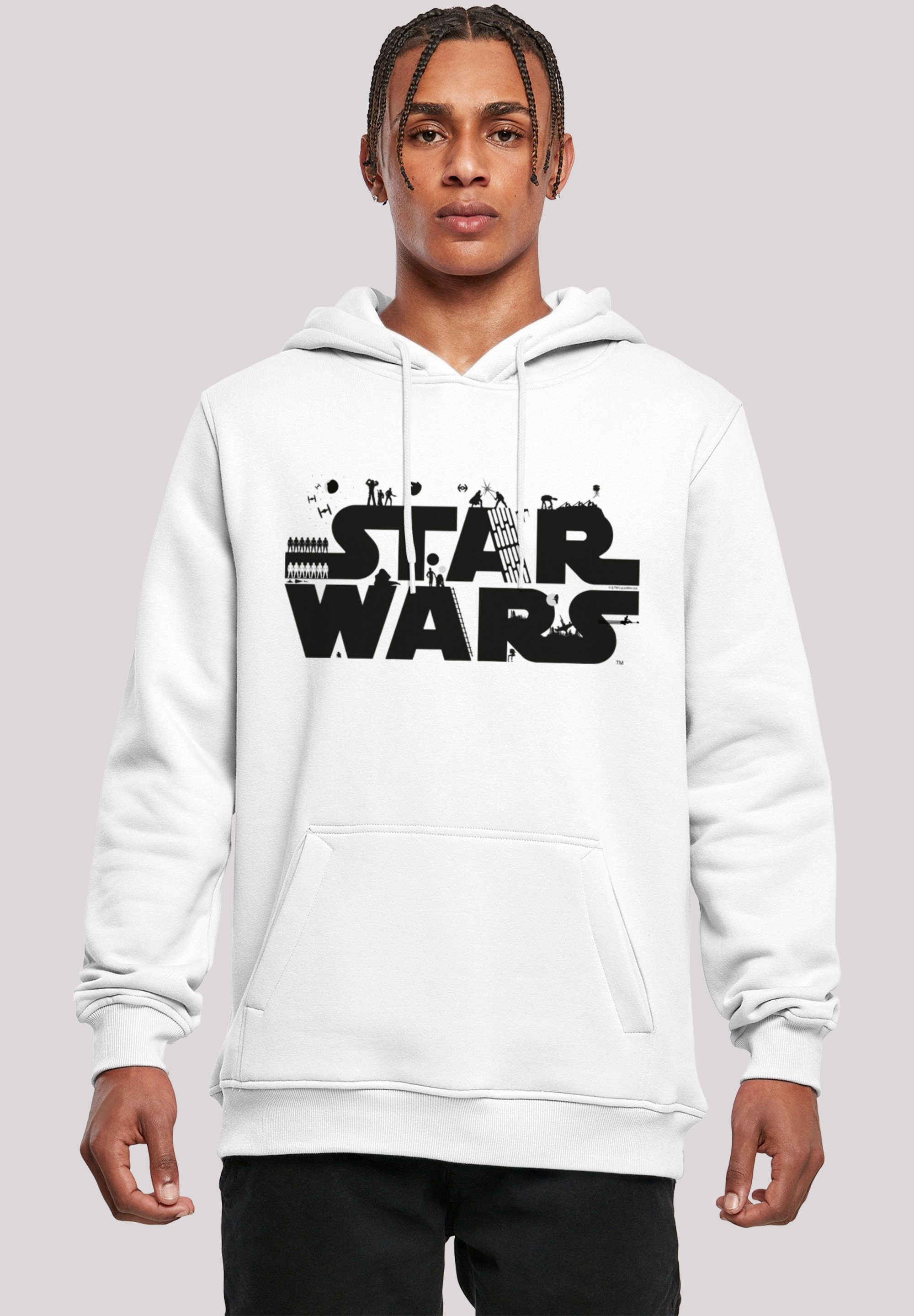 F4NT4STIC Sweatshirt Star Wars Minimalist Logo Herren,Premium  Merch,Slim-Fit,Kapuzenpullover,Bedruckt