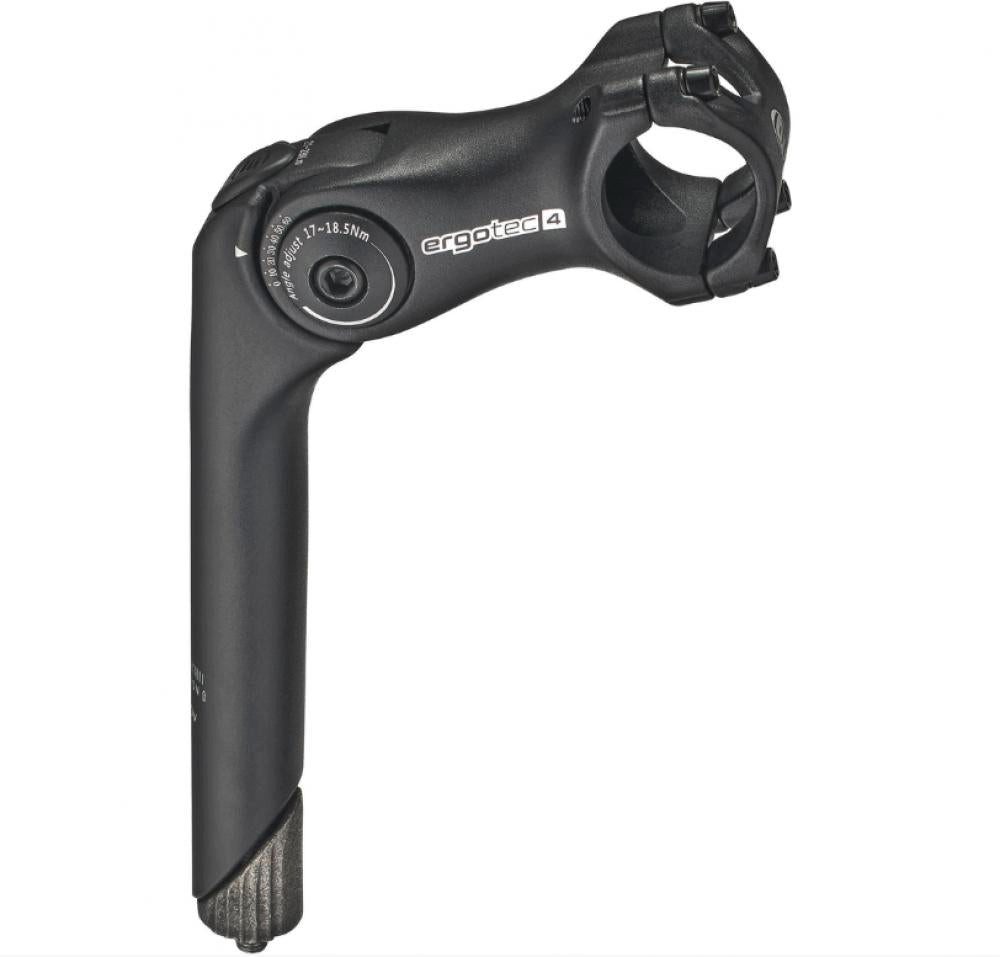 Humpert Fahrradlenker Ergotec Octopus 2 verstellbarer Aluminium-Schaftvorbau, 25,4 mm Lenker