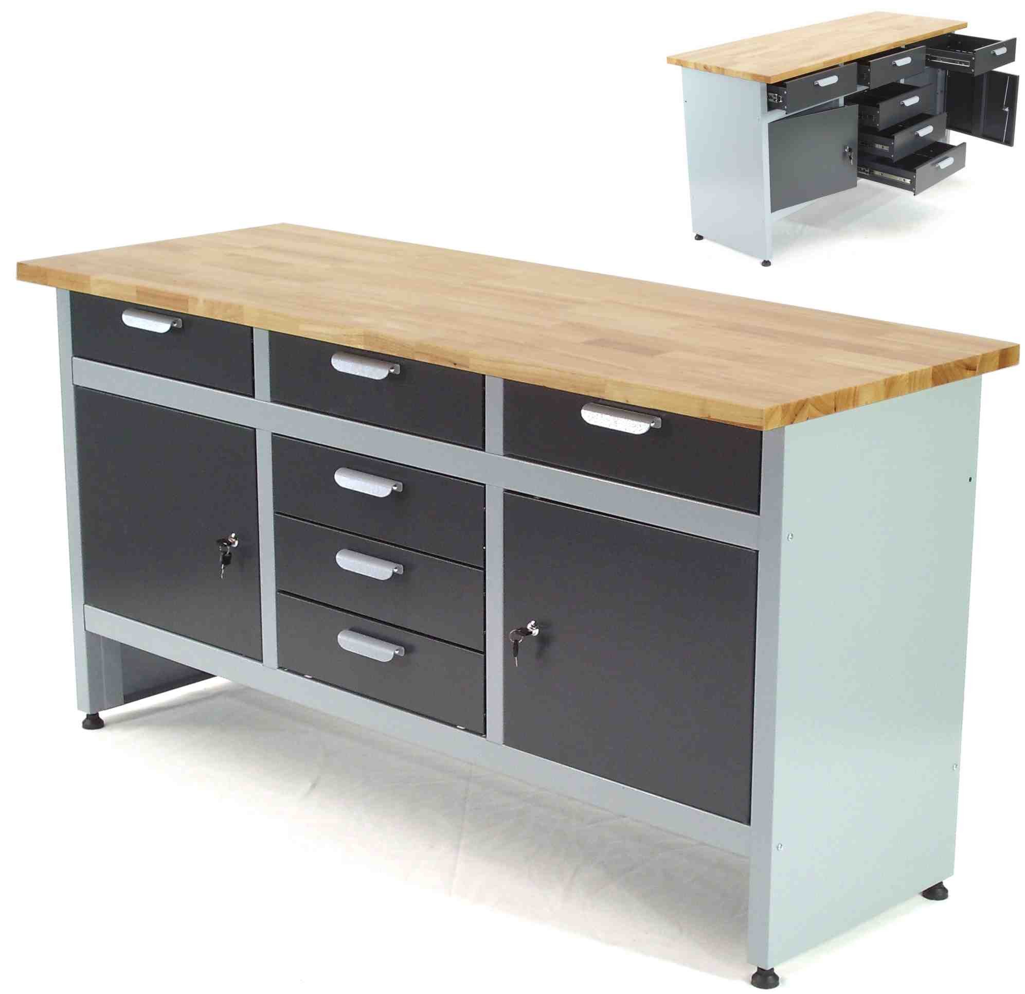 Apex Тележка для мастерских Werkbank Werktisch 6 Schubladen Montagewerkbank 06277, (1-tlg)
