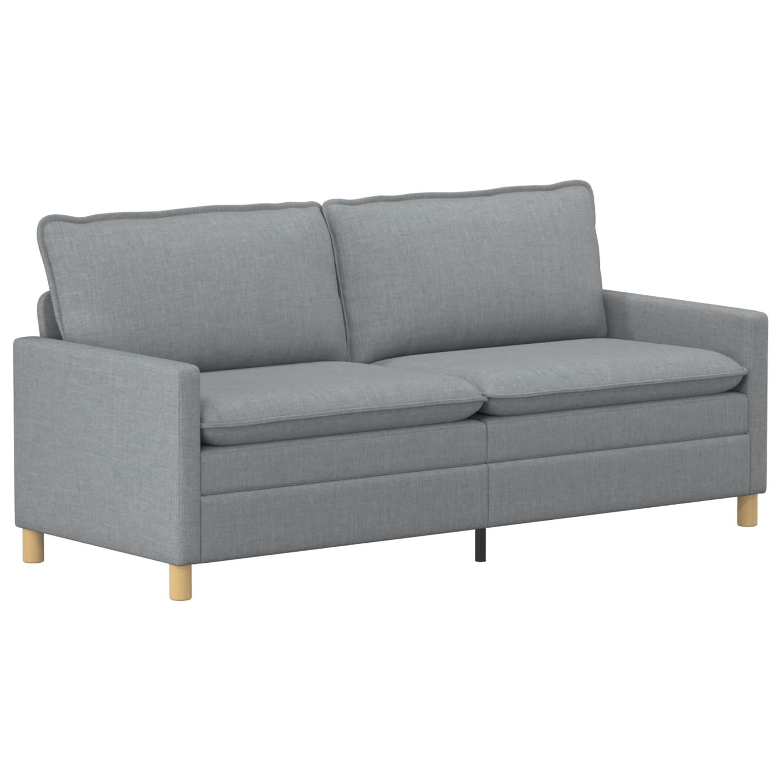 vidaXL Sofa Sofa Hellgrau 196 x 81 x 87,5 cm Stoff, 1 Teile