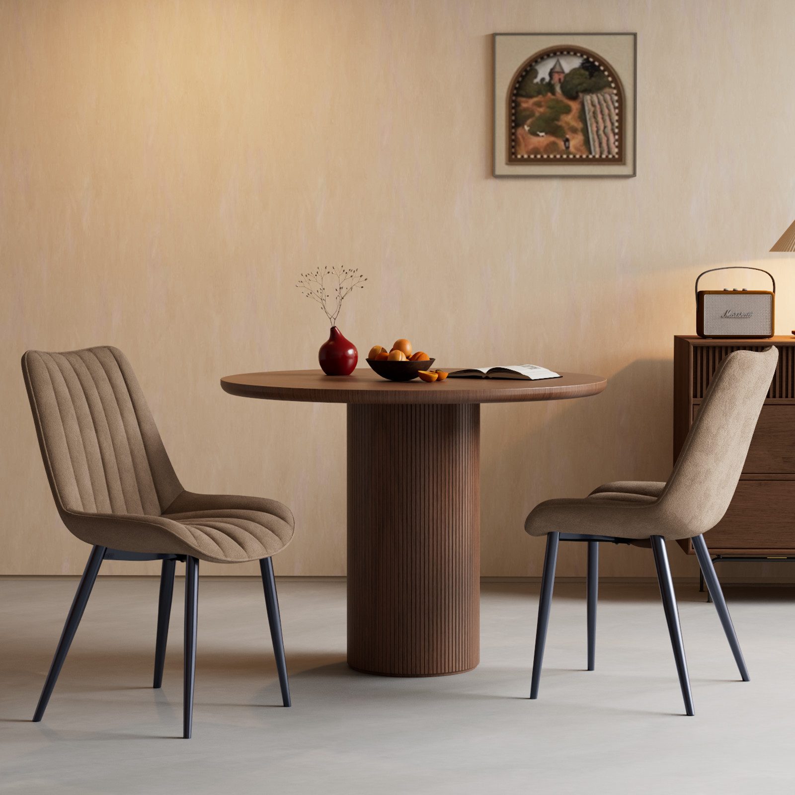 HOMAVO Esszimmerstuhl YZ1 STUHL-SET 2 Stück in Stoff oder Kunstleder – mode günstig online kaufen