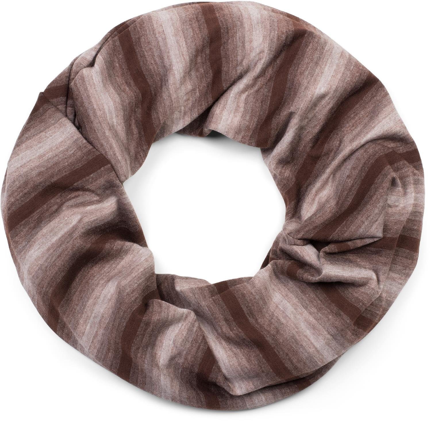 Loop Loop Schal mit Streifen Farbverlauf Muster Ton in Ton
