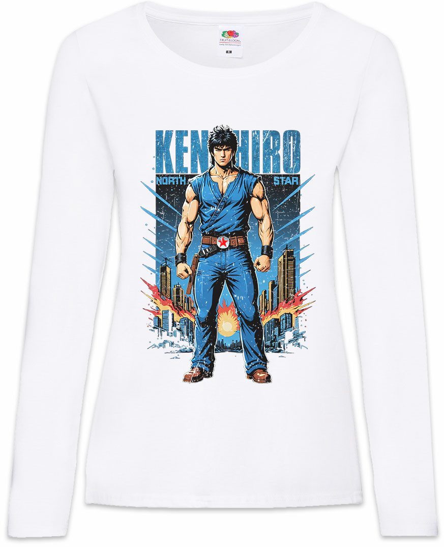Langarmshirt Fist Kenshiro Damen Langarmshirt No Of The Hokuto Ken North Star Raoh