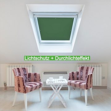 Sonnenschutz Dunkelgrün, Wallario, blickdicht, mit Saugnäpfen, wiederablösbar und wiederverwendbar