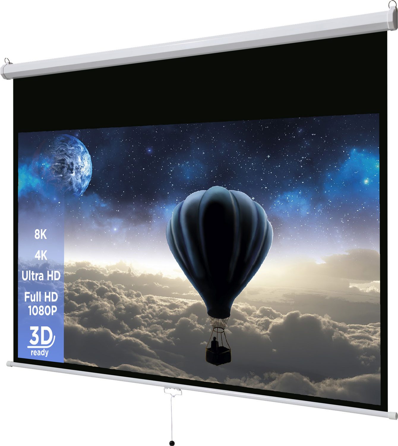Celexon basic line Rolloleinwand (schwarze Rückseite)