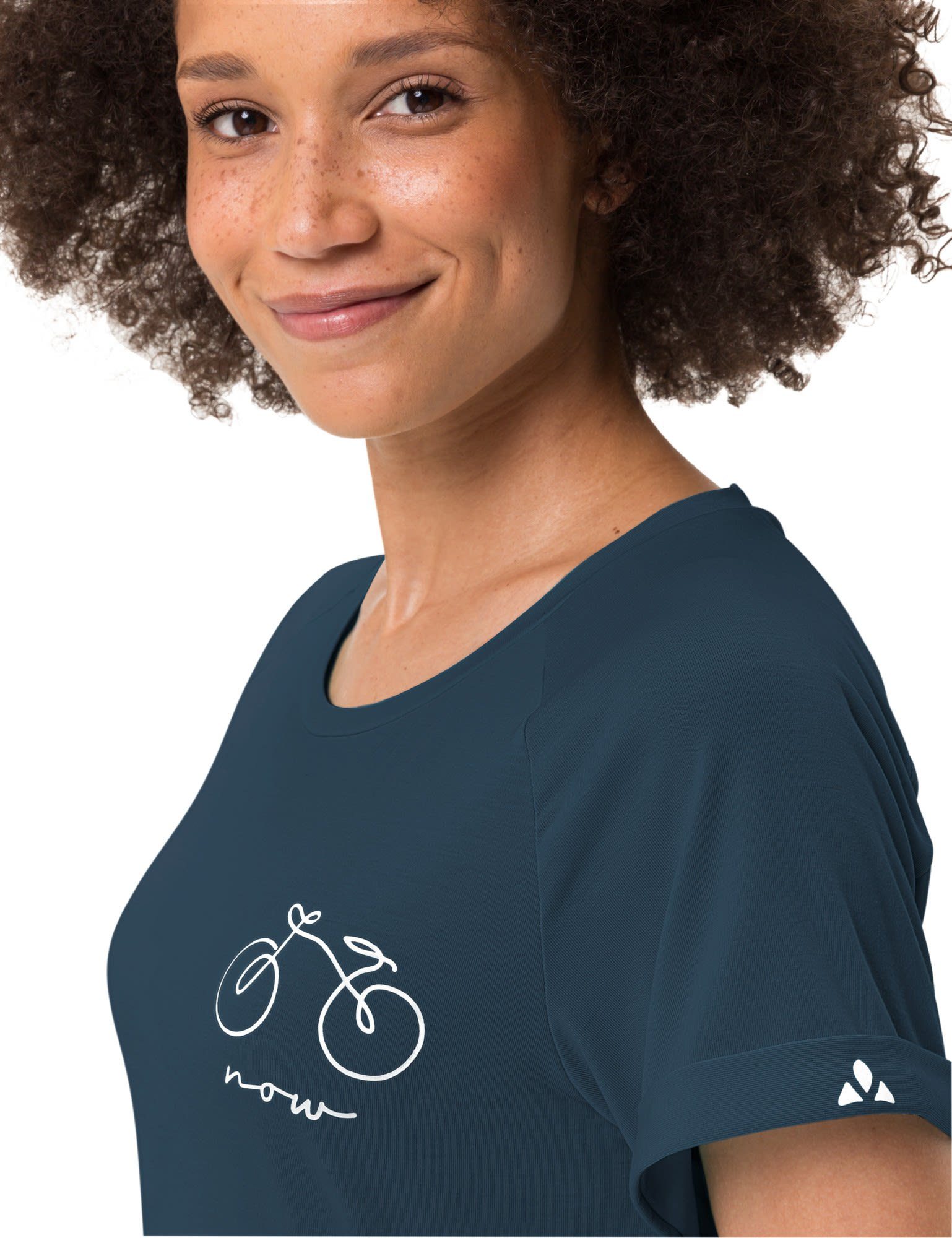 T-shirt Dark Sea T-Shirt Damen Cyclist 2 VAUDE Womens Vaude Kurzarm-Shirt