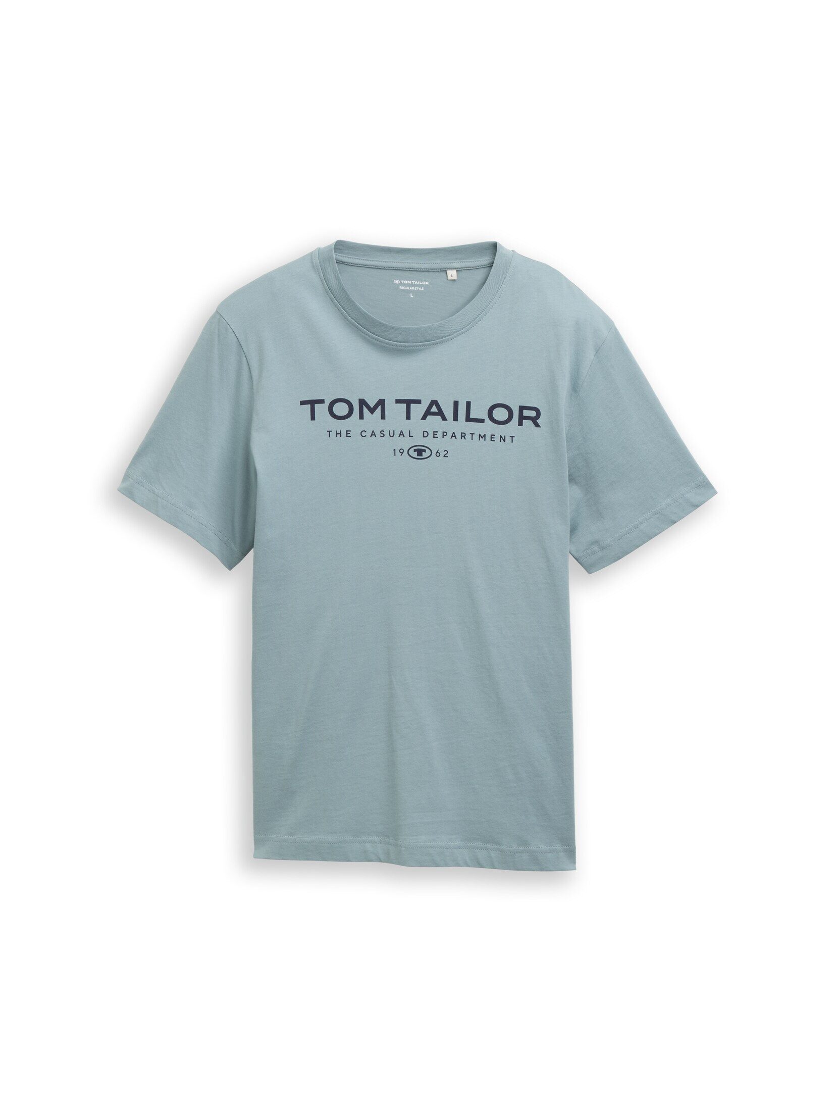 TOM TAILOR T-Shirt T-Shirt (im Einserpack) T-Shirt aus Baumwolle mit Logo-Print – Bild 2 von 5