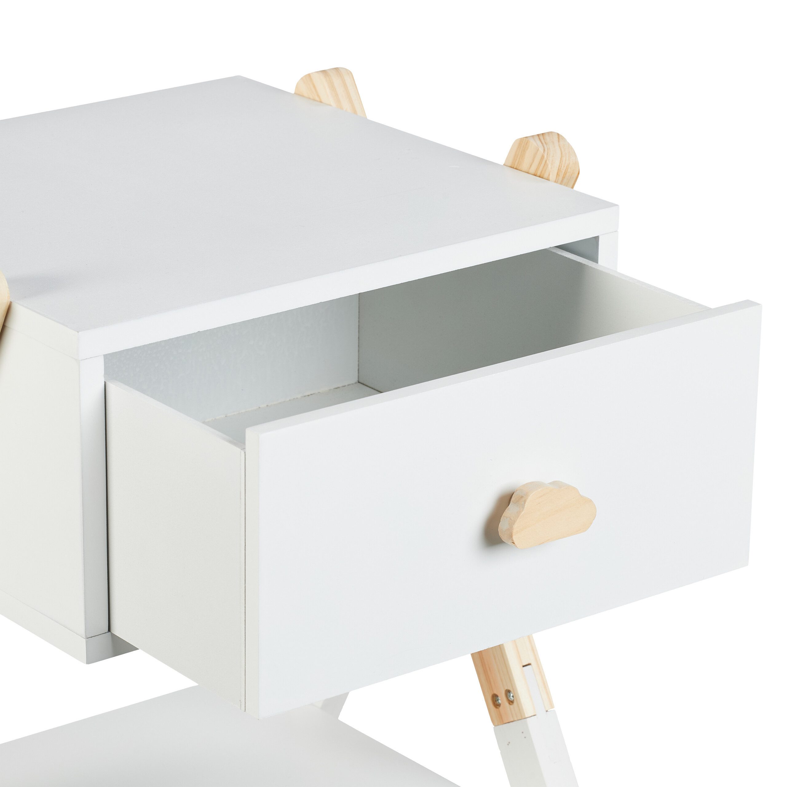 relaxdays Nachttisch für Kinder mit Schublade (1-St) – Bild 5 von 5
