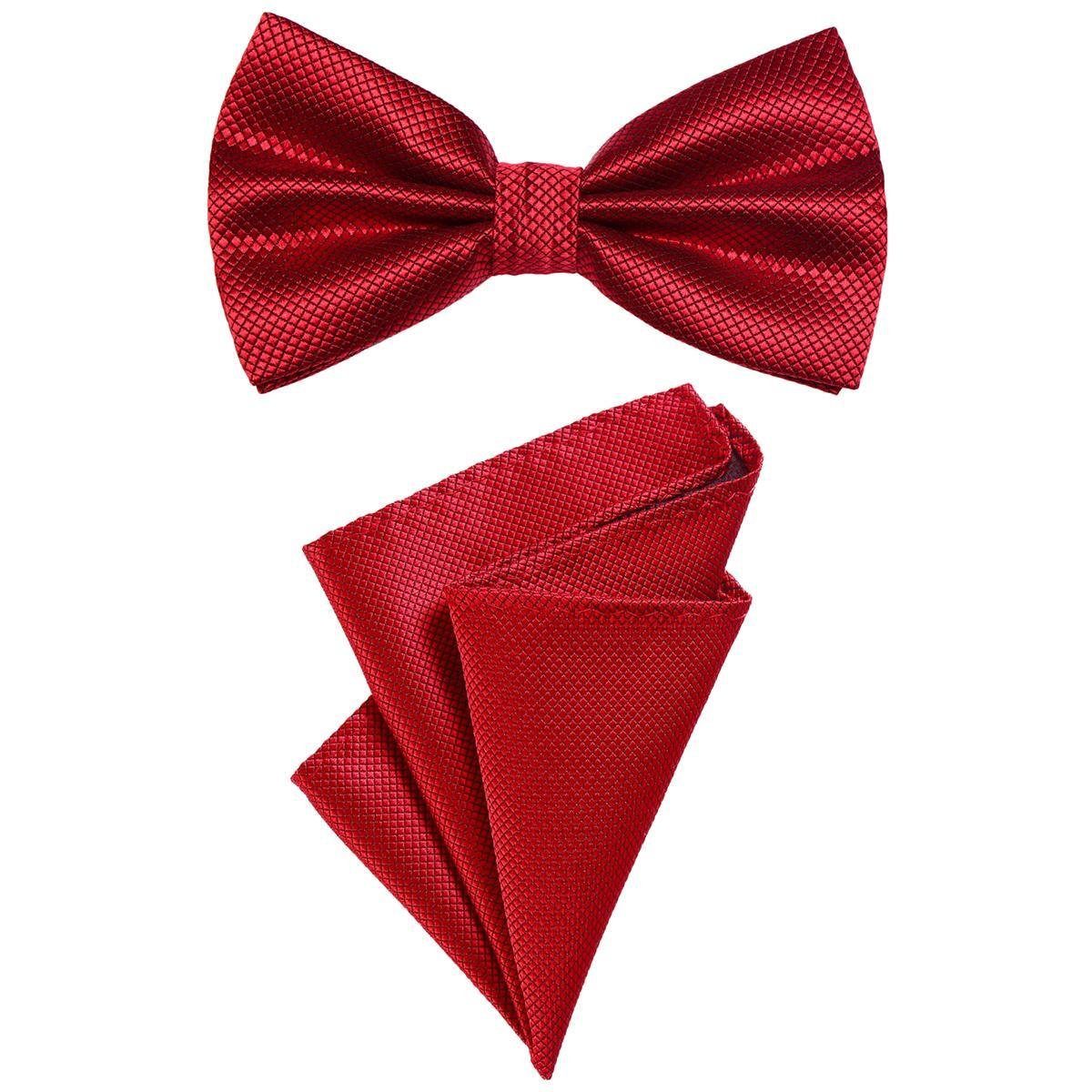 DonDon Fliege Schleife und Einstecktuch vorgebunden (Packung, 2-St) bereits günstig online kaufen