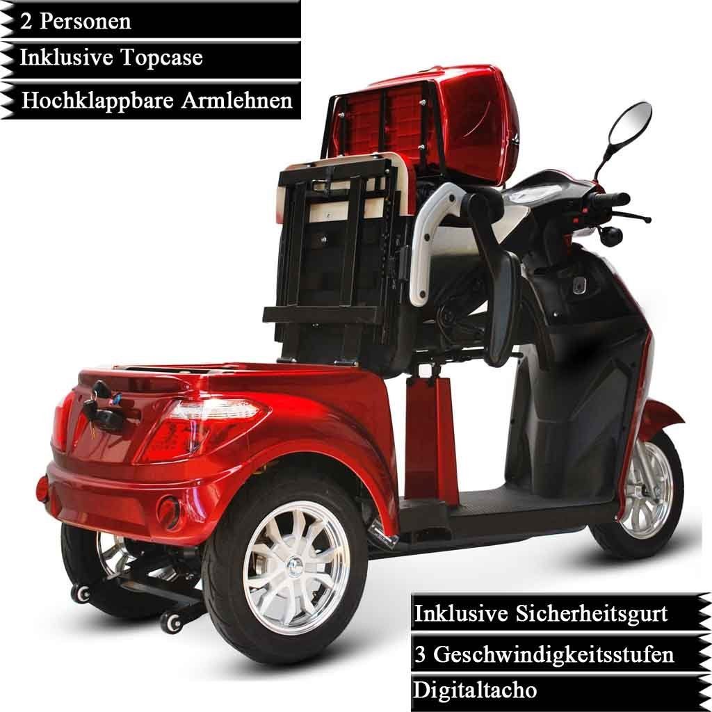 ECO ENGEL Elektromobil ECO ENGEL 503 Seniorenmobil 25 km/h 1000 W Zweisitzer, 1000,00 W, 25,00 km/h, inkl. Topcase