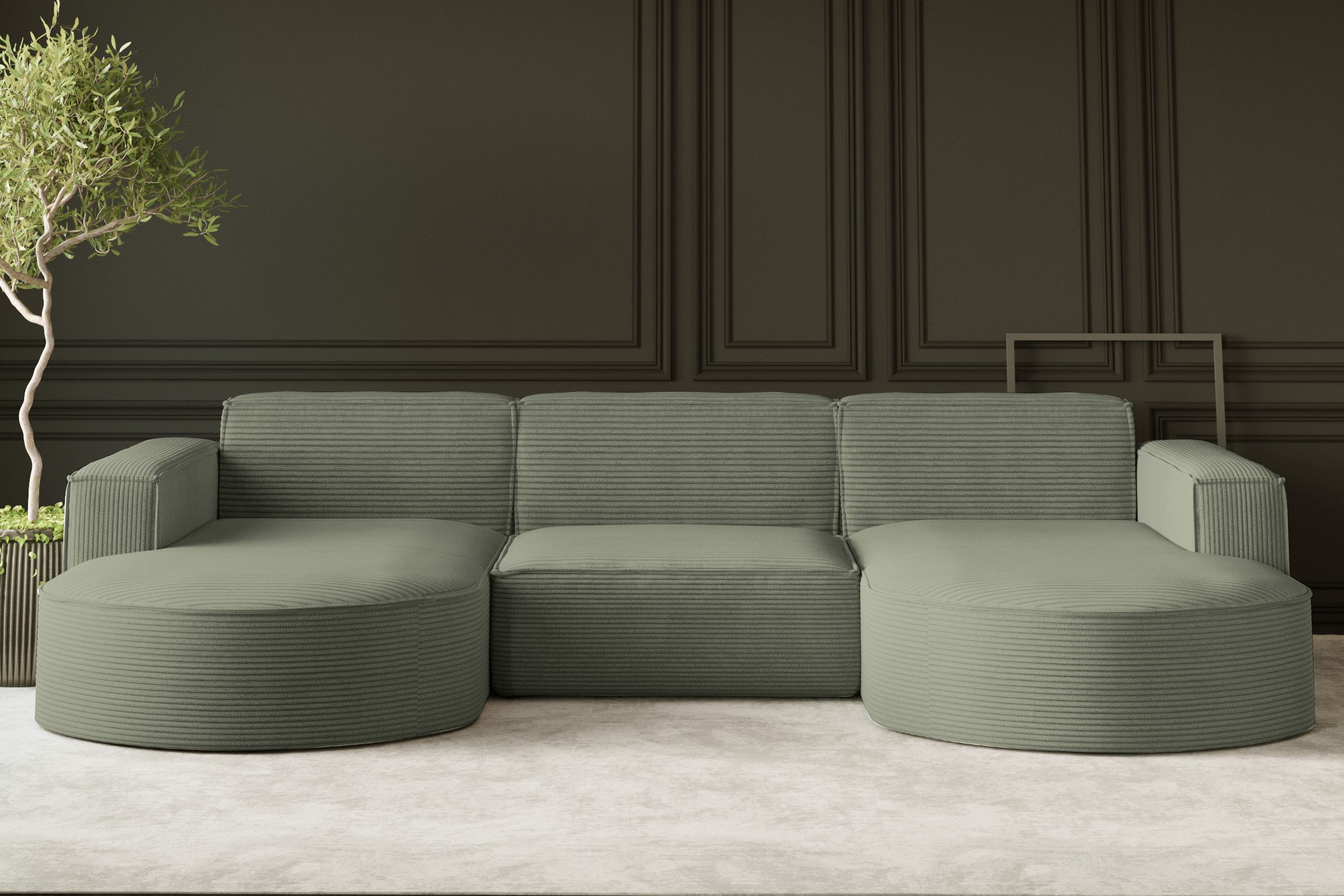 Kaiser Möbel Ecksofa Sofa U form, günstig online kaufen