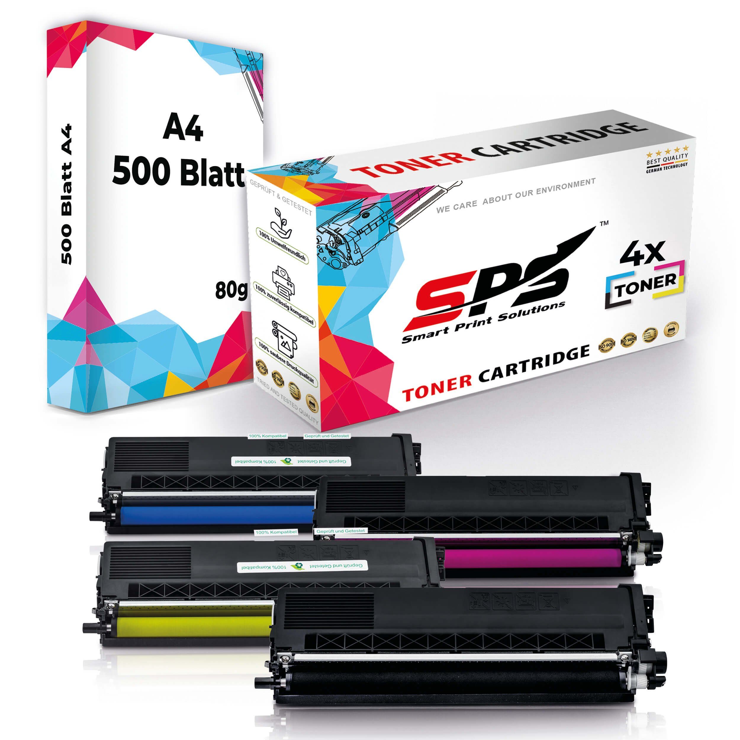 SPS Tonerkartusche Kompatibel für Brother HL-L8360CDW TN-423BK TN-423, (4er Pack + A4 Papier, 4 x Toner (1 x Schwarz1x Cyan, 1x Magenta, 1x Gelb)