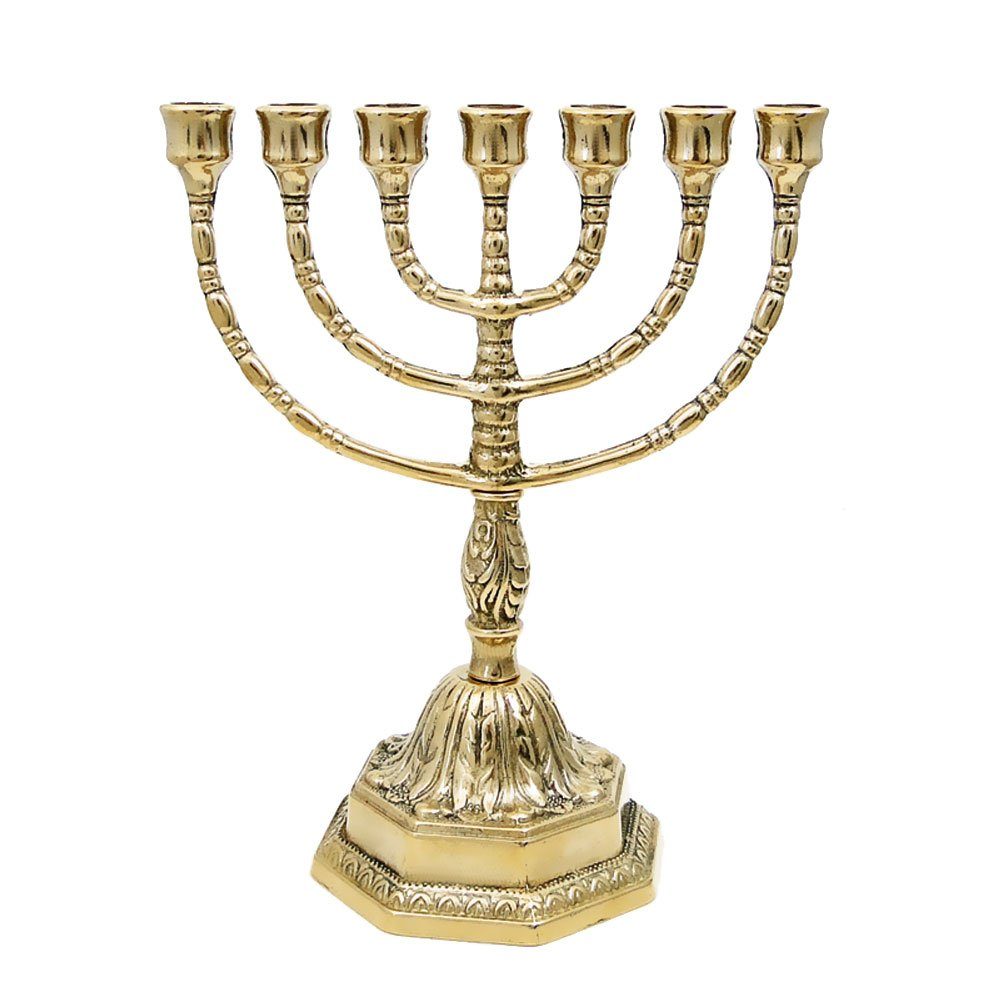 Menora Менора 23 Messing NKlaus Ручная Menorah Handarbeit Работ Kerzenhalter Kerzenständer