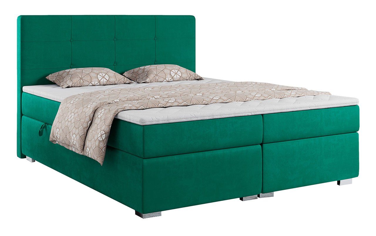 MÖBEL Multipocket-Matratze, Stauraum, MKS Boxspringbett VESNA, Schlafzimmer, Topper zum Doppelbett