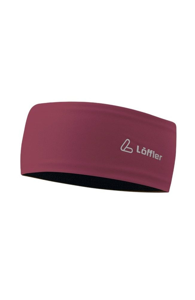 Löffler Stirnband Mono Headband (wärmeisolierend, hochelastisch) weinrot