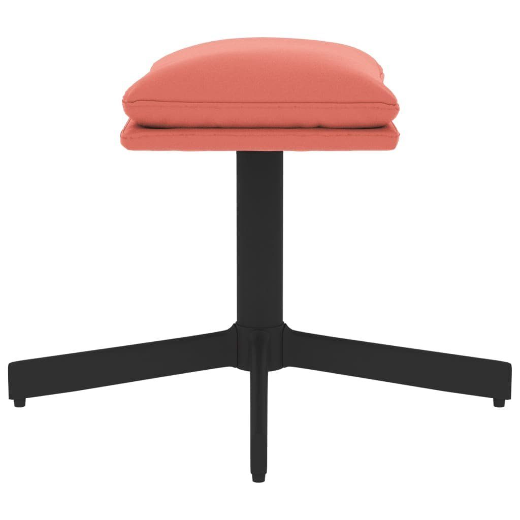 vidaXL Polsterhocker Fußhocker Rosa 60x60x36 cm Samt (1 St)