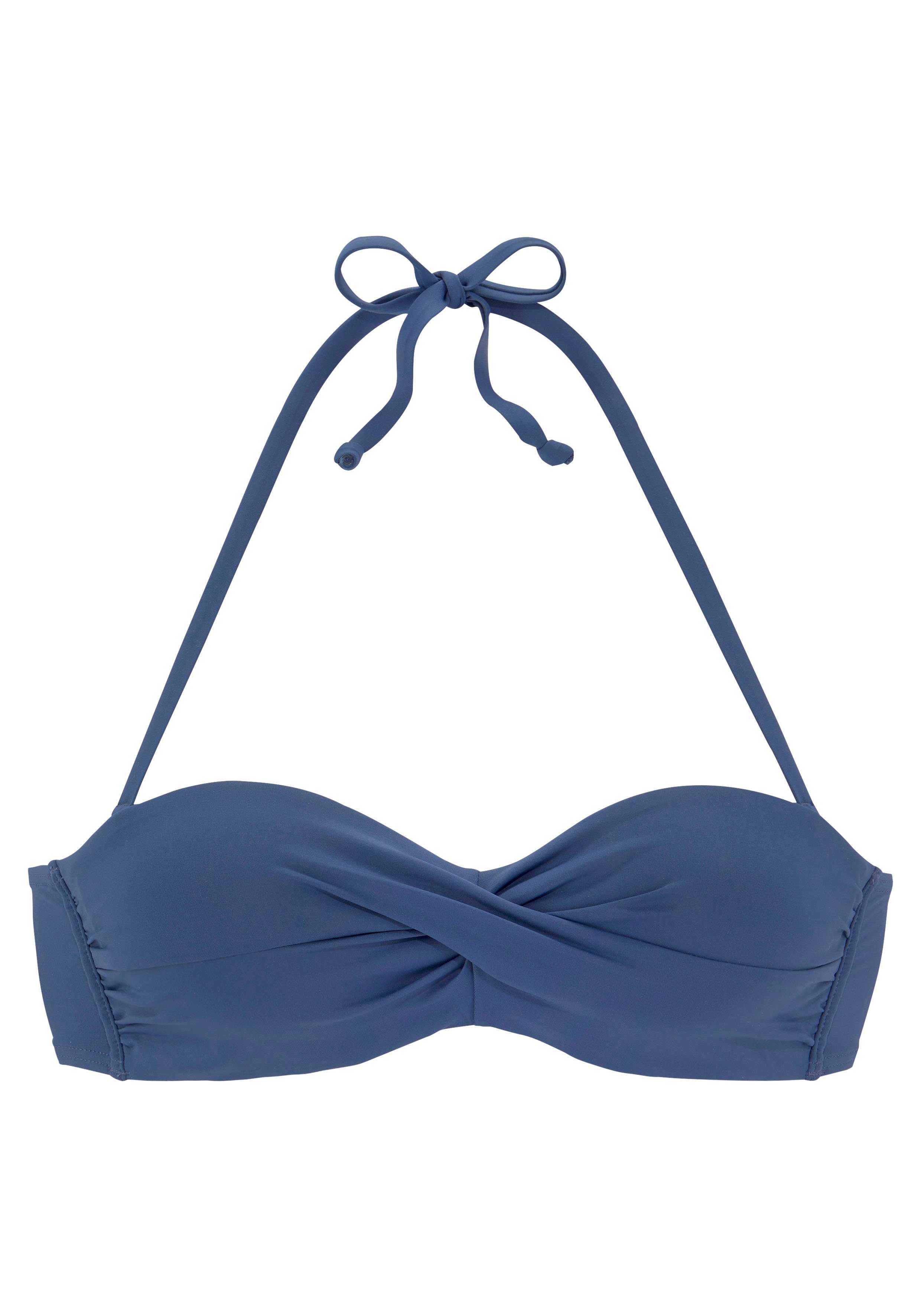 s.Oliver Bügel-Bandeau-Bikini-Top Rome, in Wickeloptik günstig online kaufen
