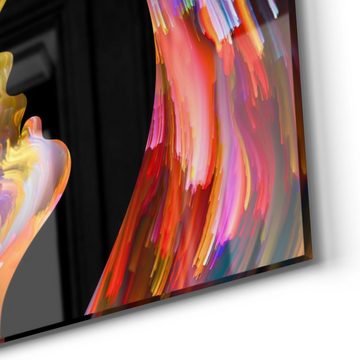 DEQORI Glasbild 'Aus Liebe wird Kunst', 'Aus Liebe wird Kunst', Glas Wandbild Bild schwebend modern