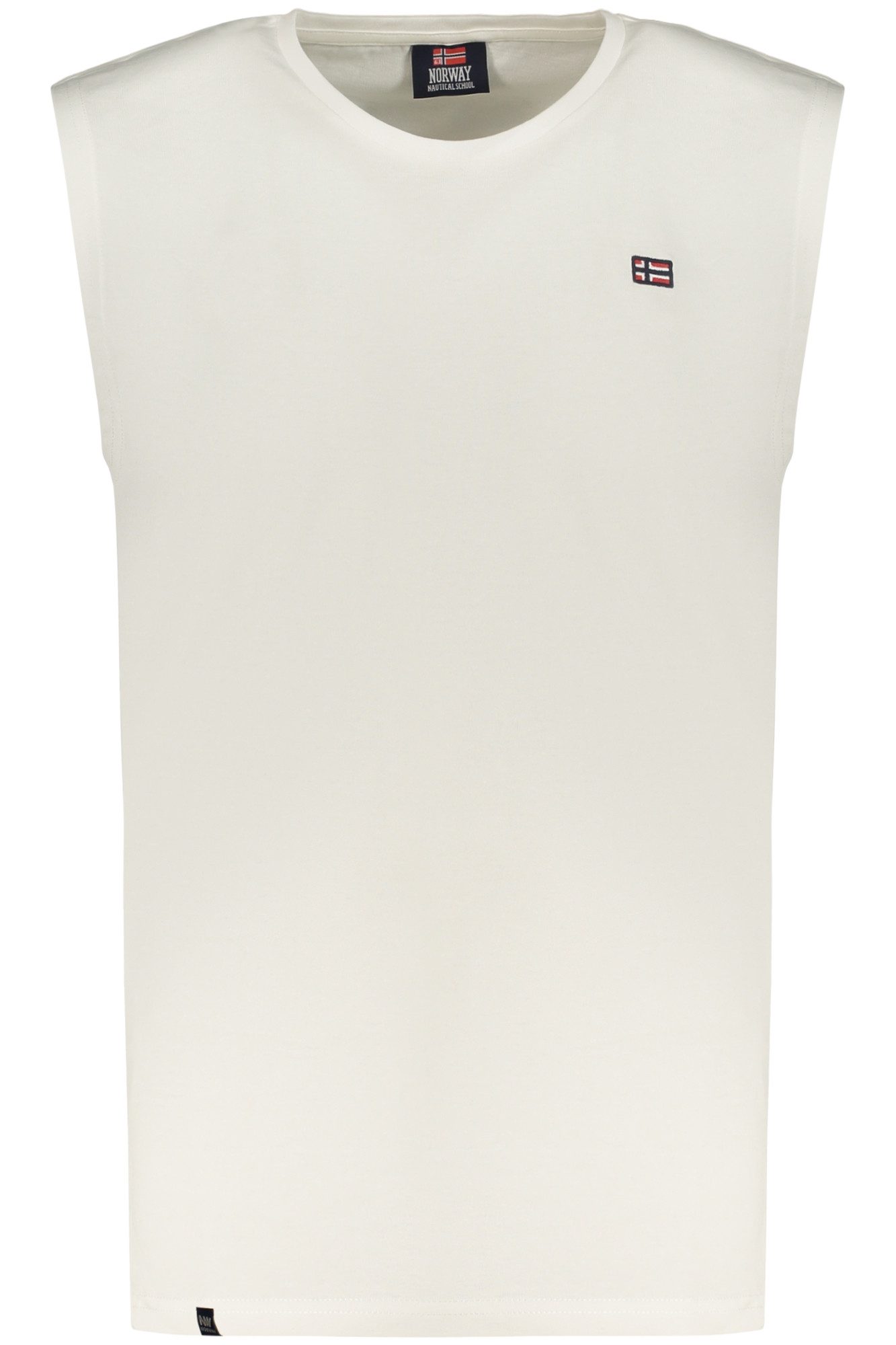 NORWAY 1963 T-Shirt Herren Tanktop Weiß mit Stickerei &