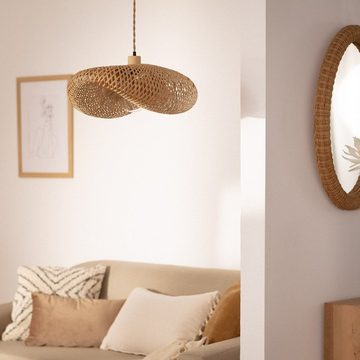 Aesthetic Living Hängeleuchte Rattan Hängelampe Kathamasu, ohne Leuchtmittel