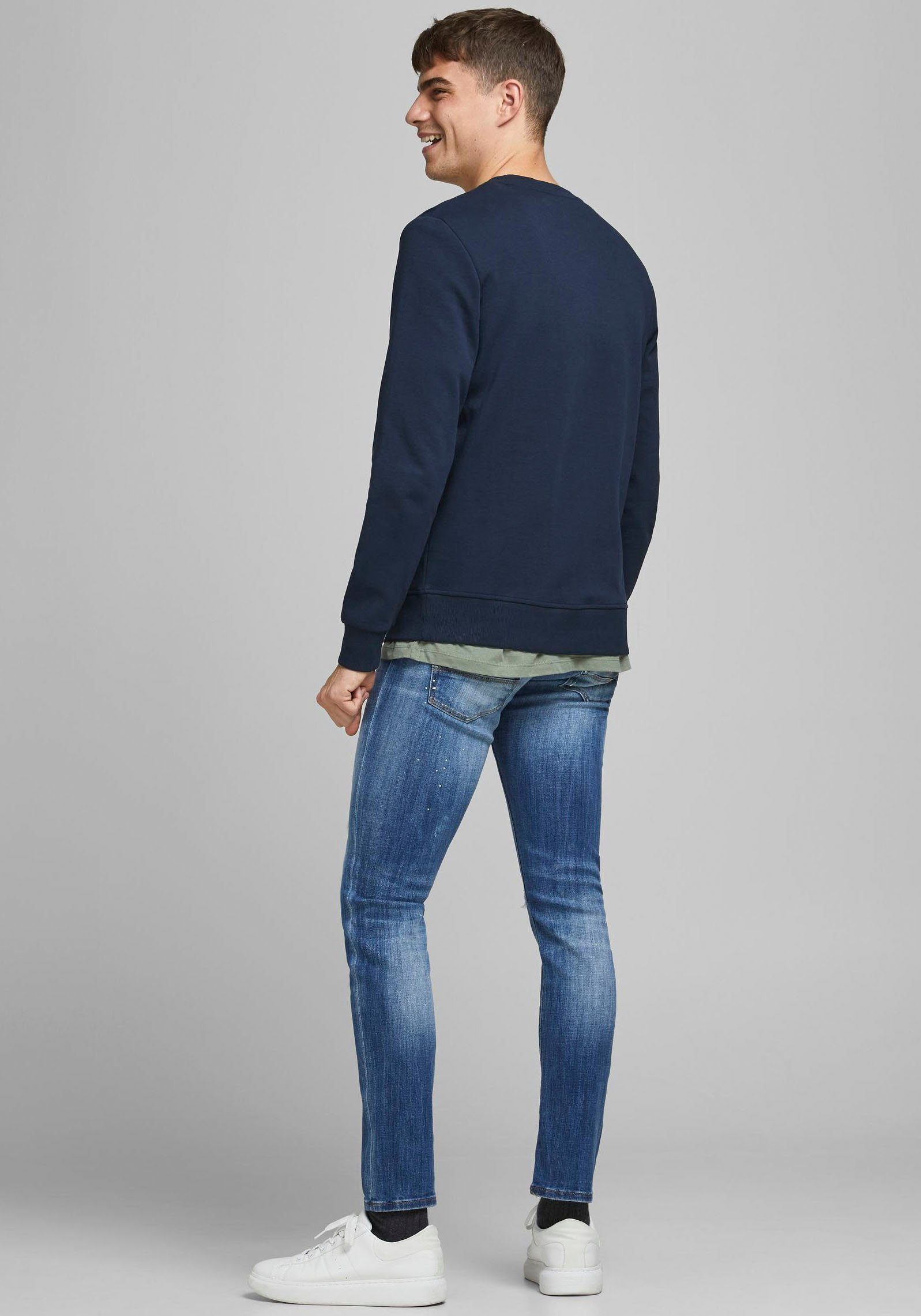 & navy Sweatshirt SWEAT Jack Jones BASIC