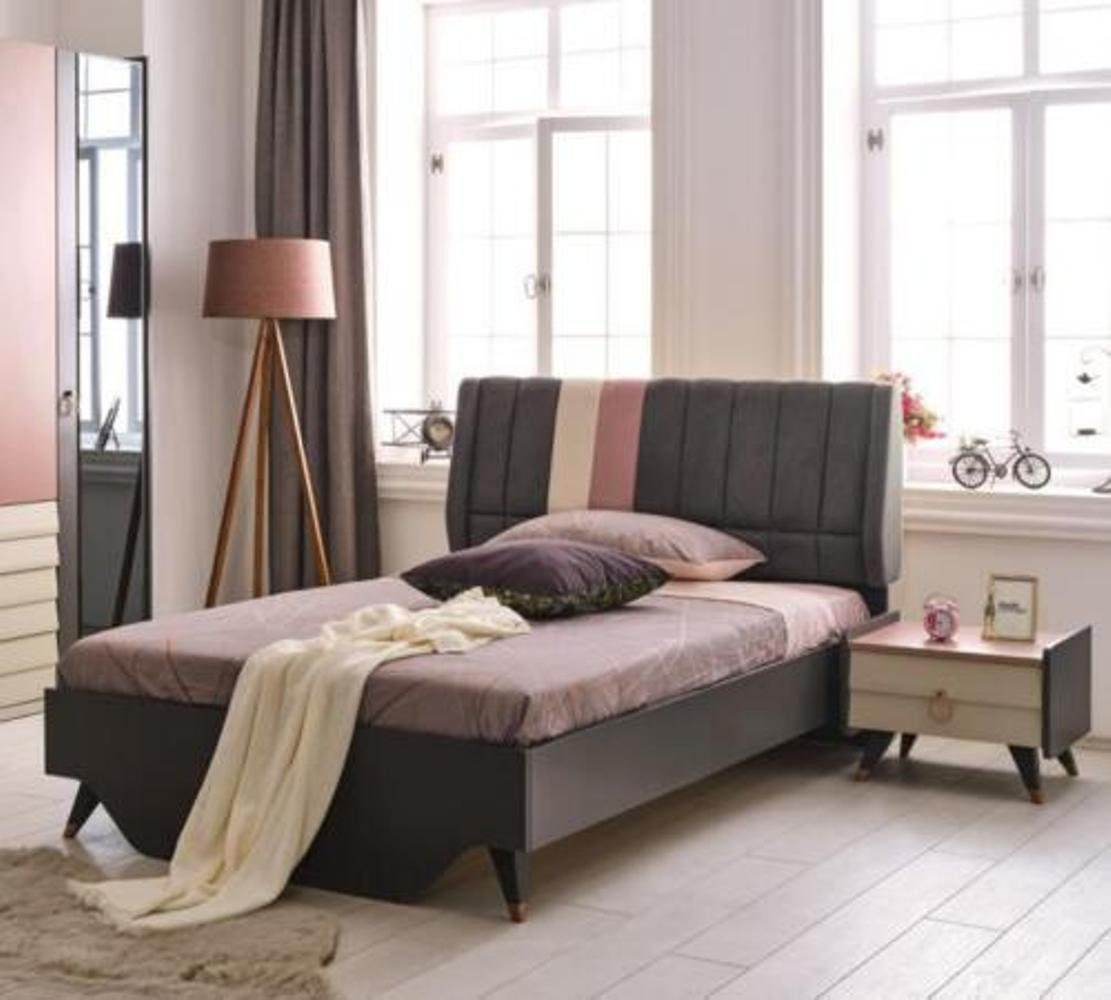 JVmoebel Schlafzimmer-Set Luxus Schlafzimmer Nachttisch Betten Bett Komplett Set, (2-St., Bett, Nachttisch), Made in Europa