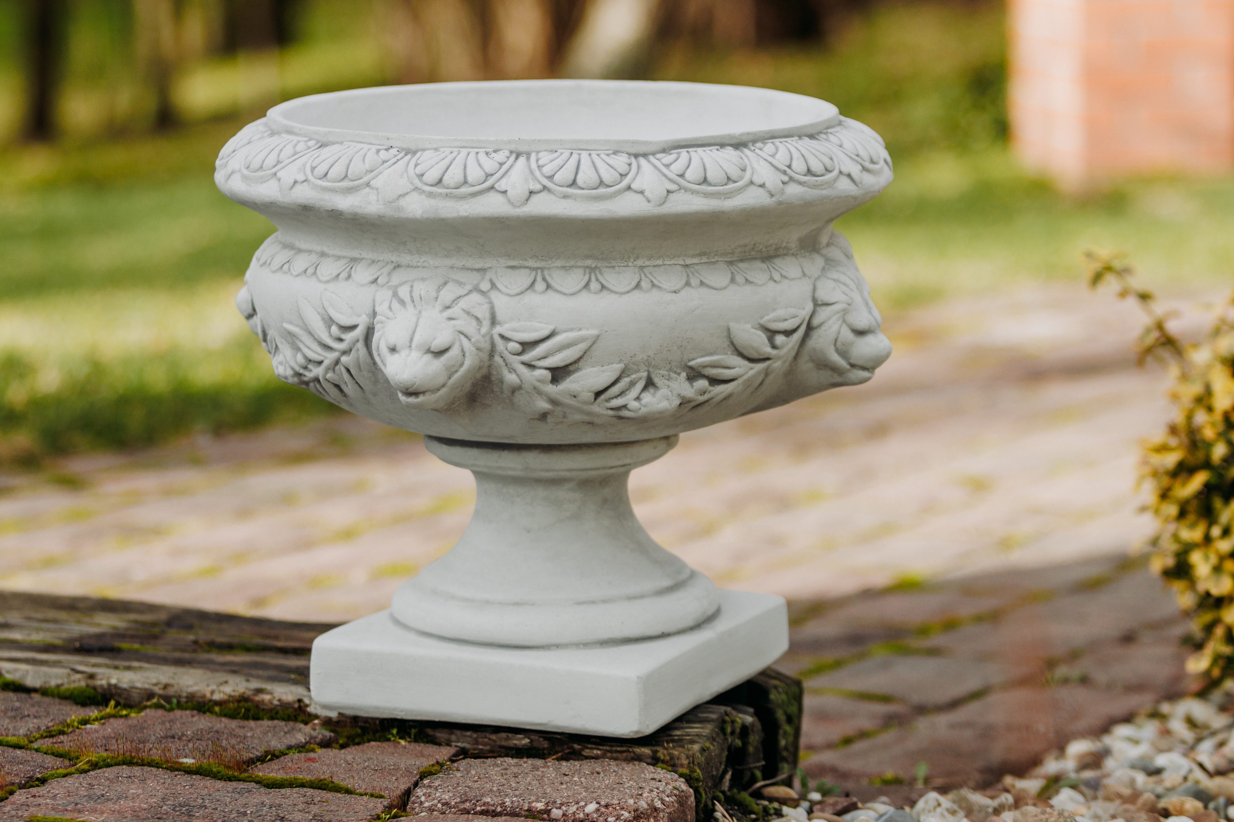 gartendekoparadies.de Pflanzschale Pflanzgefüß im Barock-Stil Blumentopf, H. 35 cm, 10 Liter, 27 kg, Frostsicher