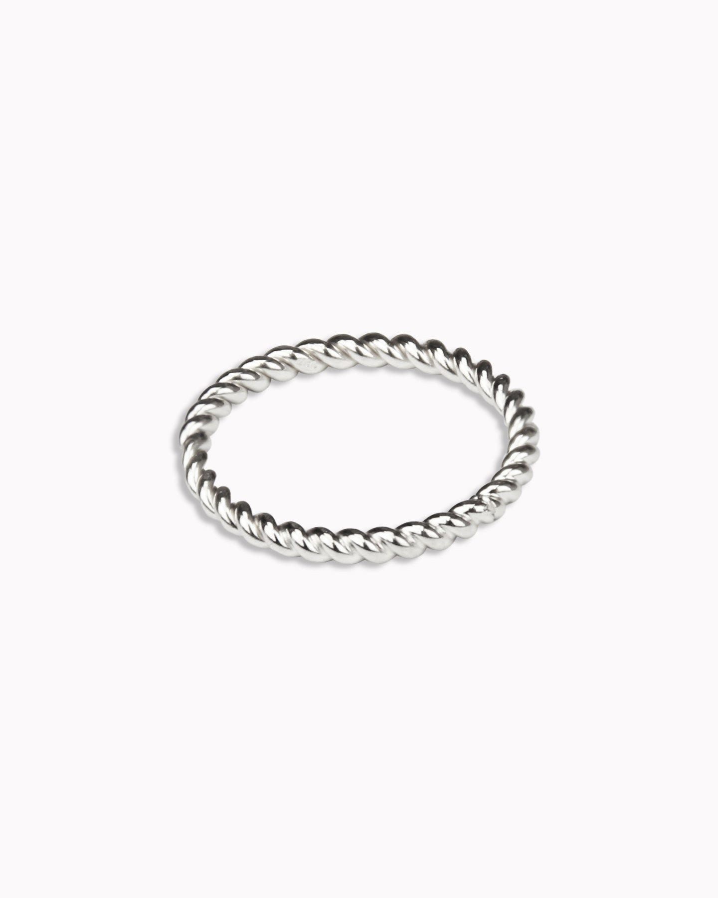 lille mus Silberring Ring 'Twist' 925 Silber / vergoldet