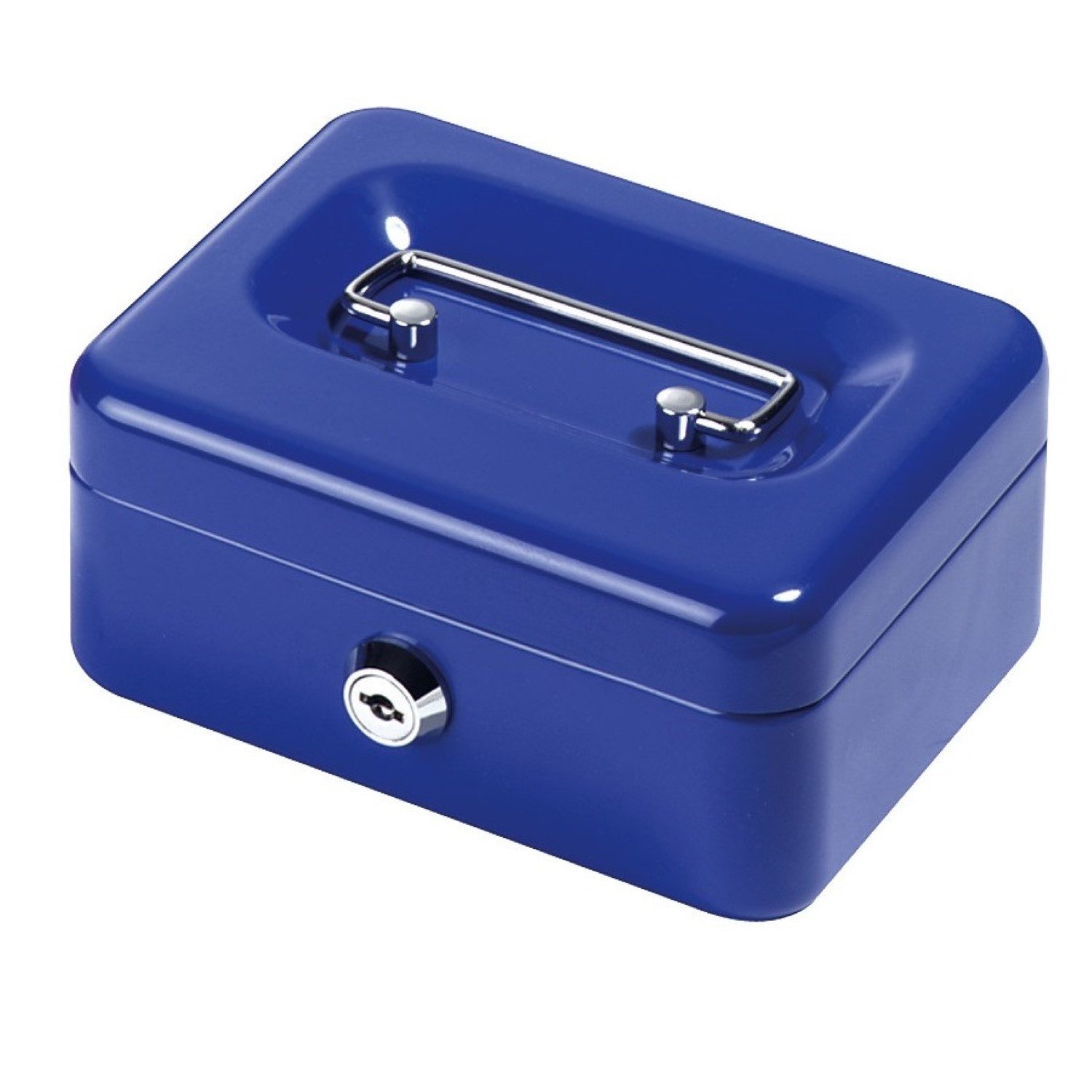 Herlitz Ablageelement Herlitz Geldkassette Mittel abschließbar Blau, 2x Sch günstig online kaufen