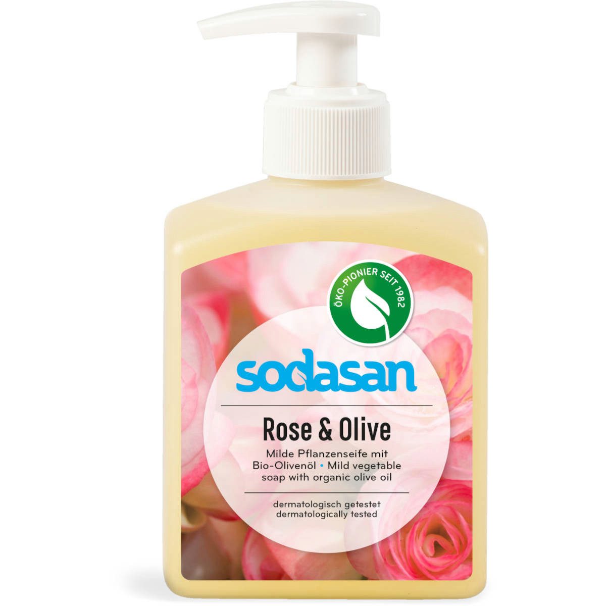 Sodasan Flüssigseife SODASAN Flüssigseife Rose u. Olive 300 ml