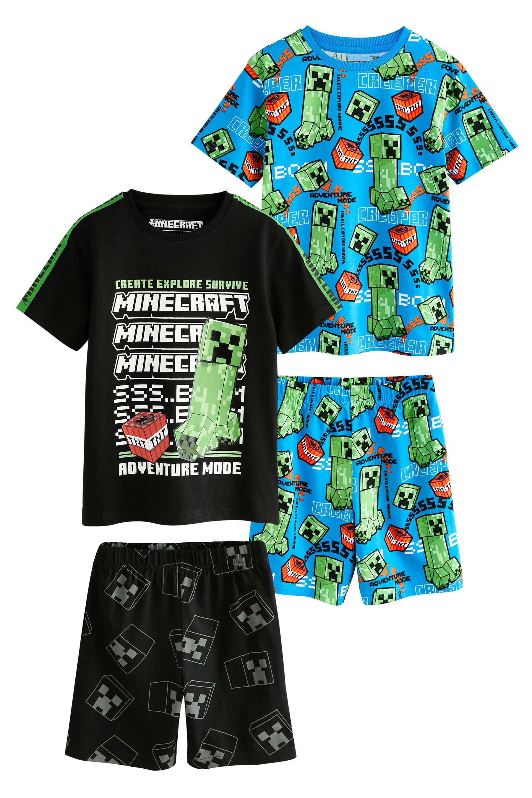Next Pyjama Kurze Schlafanzüge, 2er-Pack (4 tlg)