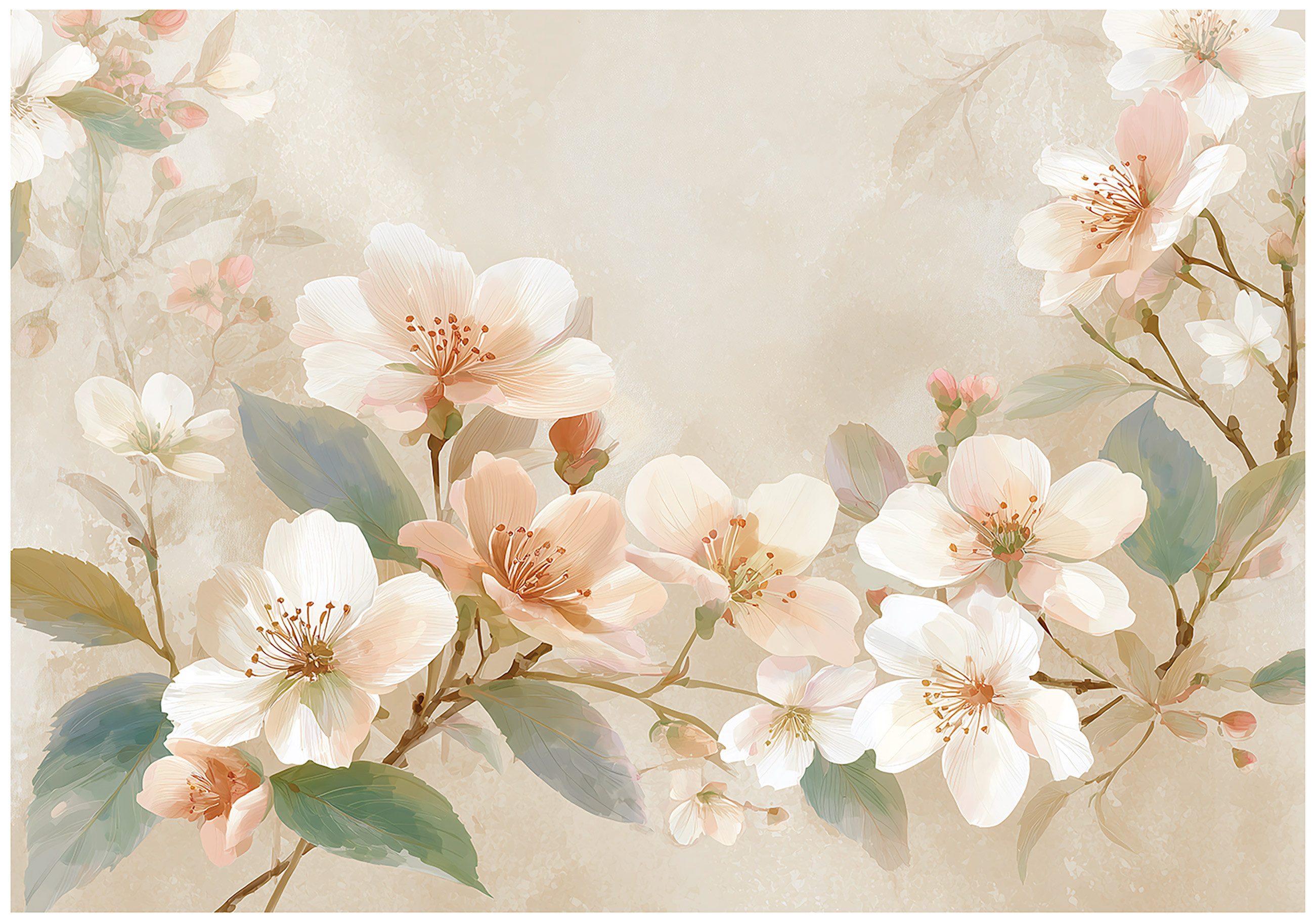 Fototapete Blumen Abstrakt Beton Vlies Tapete Wohnzimmer Schlafzimmer Wandtapete