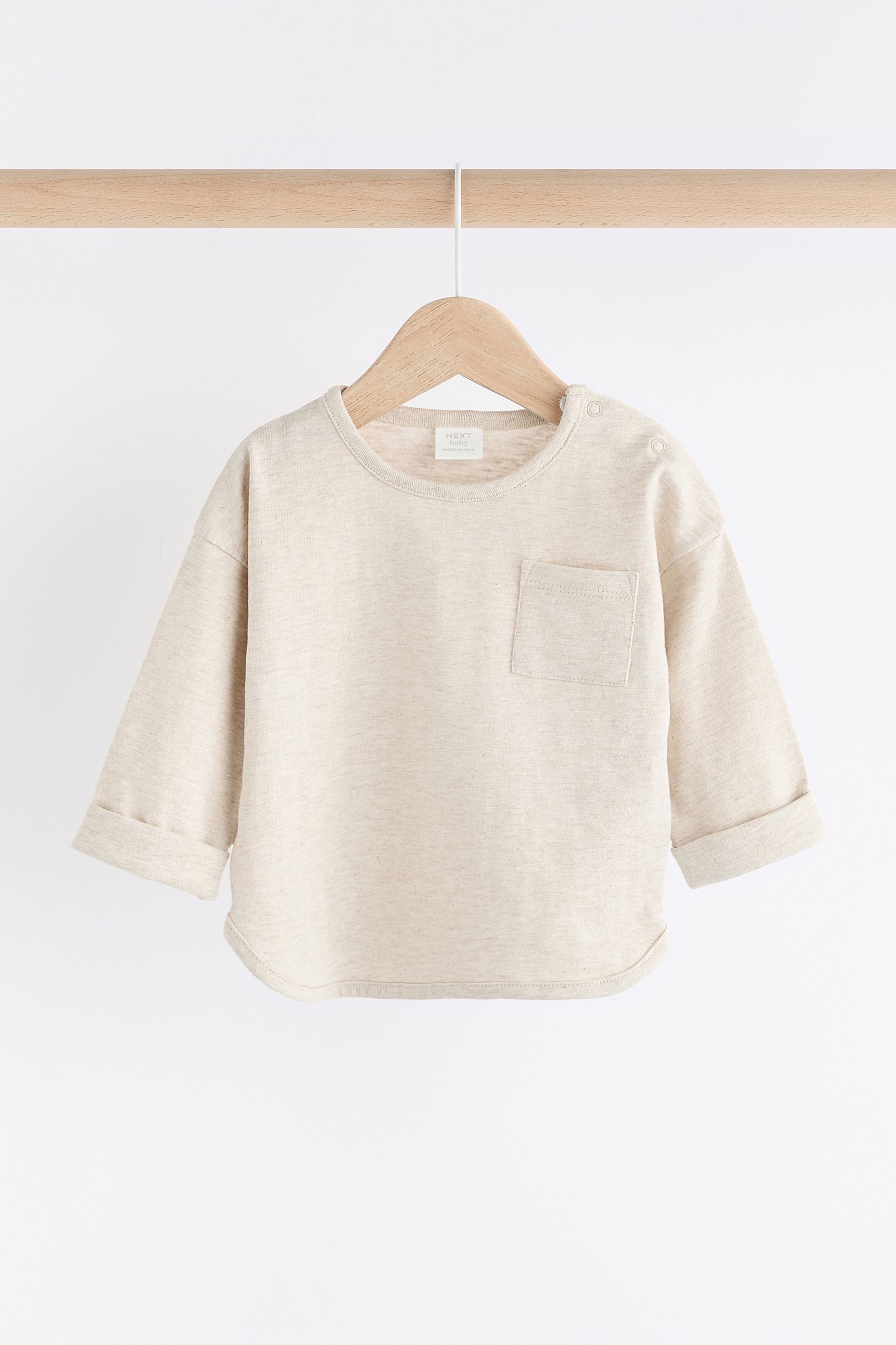 Next long-sleeved shirt Baby long-sleeved shirts made of 100% cotton, 3-pack (3-piece)
