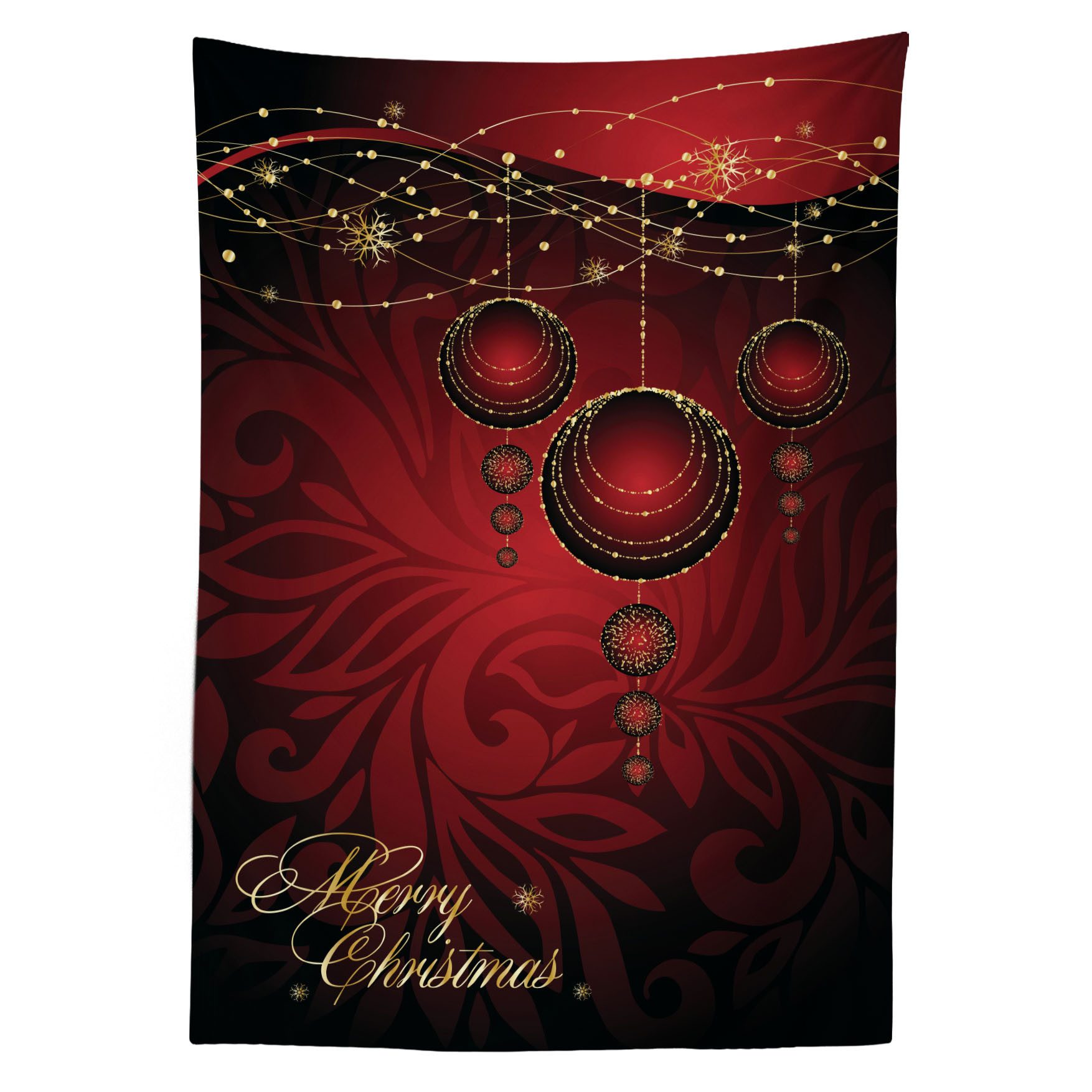 Abakuhaus Tischdecke Farbfest Waschbar Für den Außen Bereich geeignet Klare Farben, Weihnachten yuletide Celebration