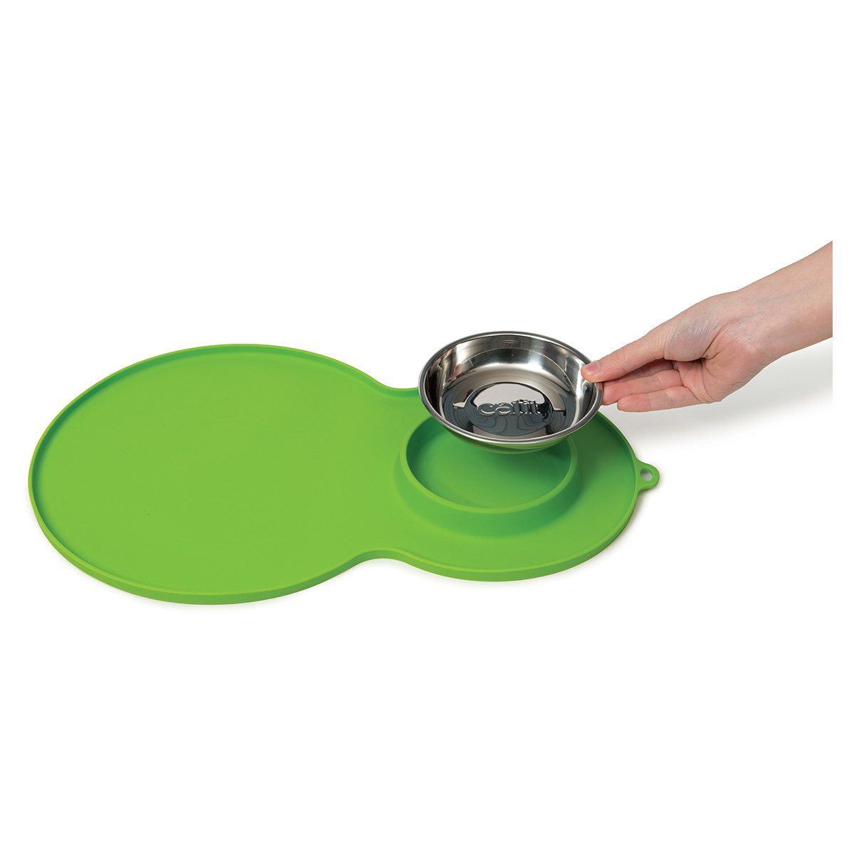 Catit Napfunterlage Silikonmatte Erdnuss grün