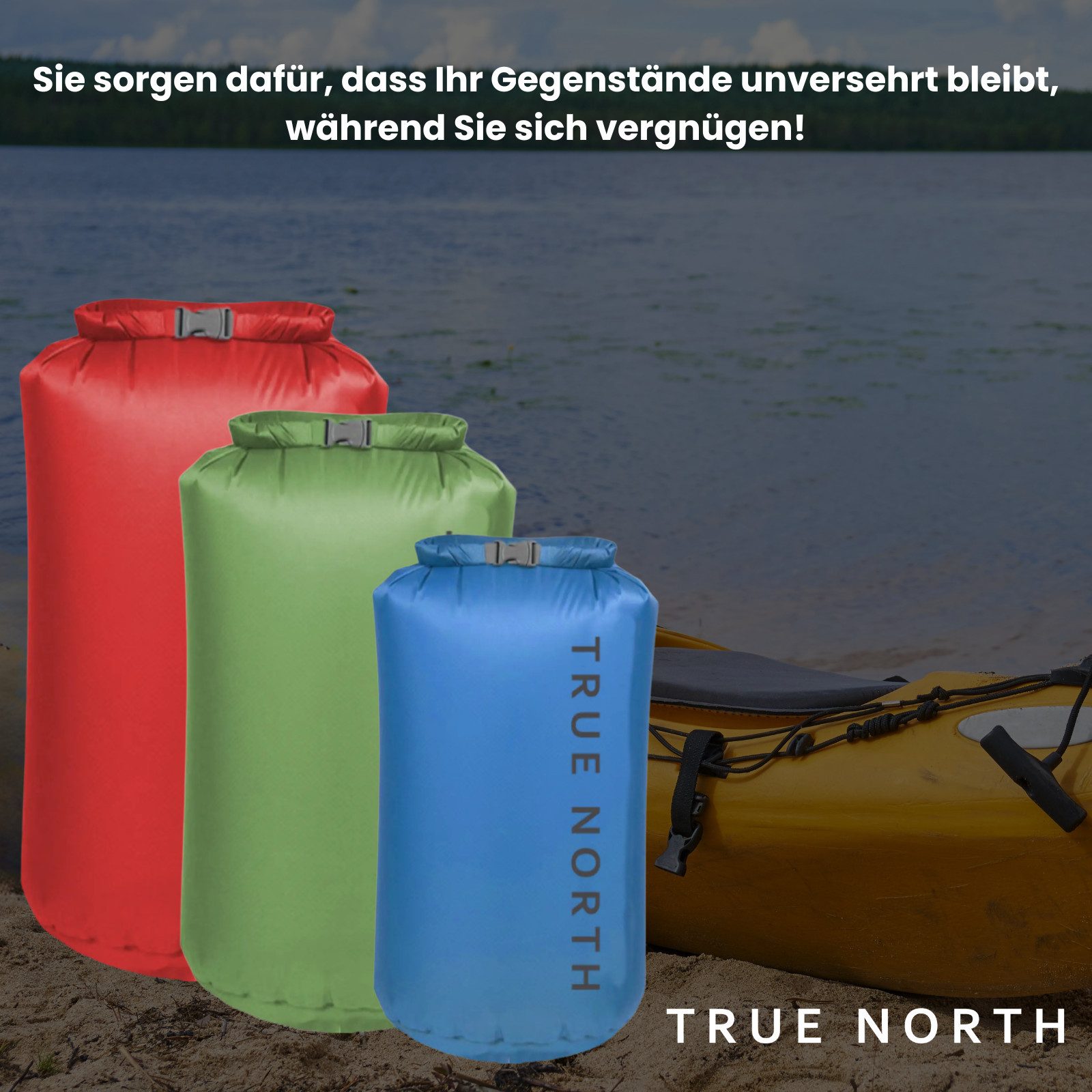 TRUE NORTH Drybag wasserdichte Tasche 5 Liter-10 Liter-15Liter günstig online kaufen