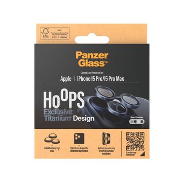 PanzerGlass Hoops Camera Protector Titanium für Apple iPhone 15 Pro, Apple iPhone 15 Pro Max, Kameraschutzglas