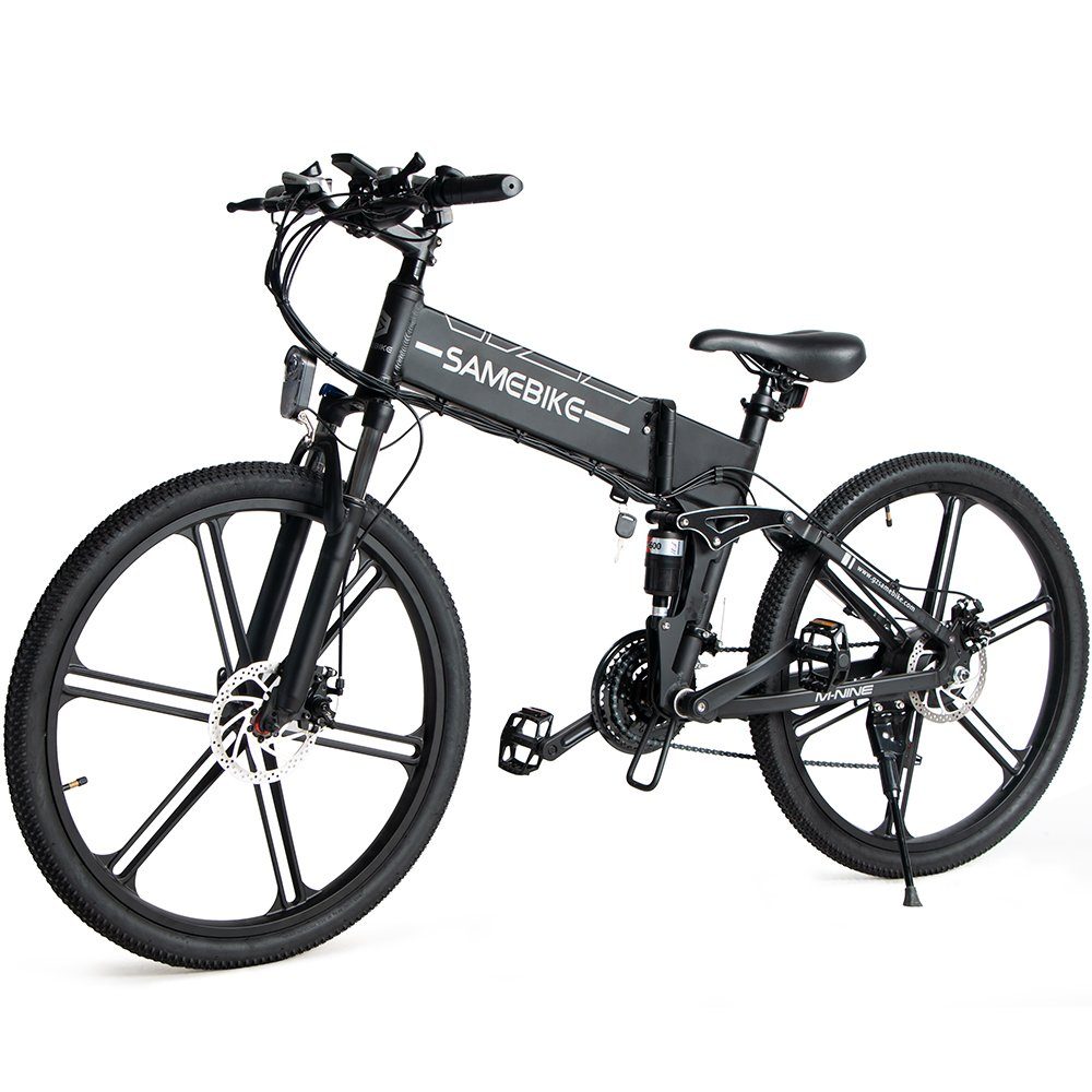SAMEBIKE E-Bike LO26-II, Shimano, Automatikschaltung, 500,00 W, 26''  Elektrofahrrad 150 KG Max 80 KM Zusammenklappbar wiederaufladbar