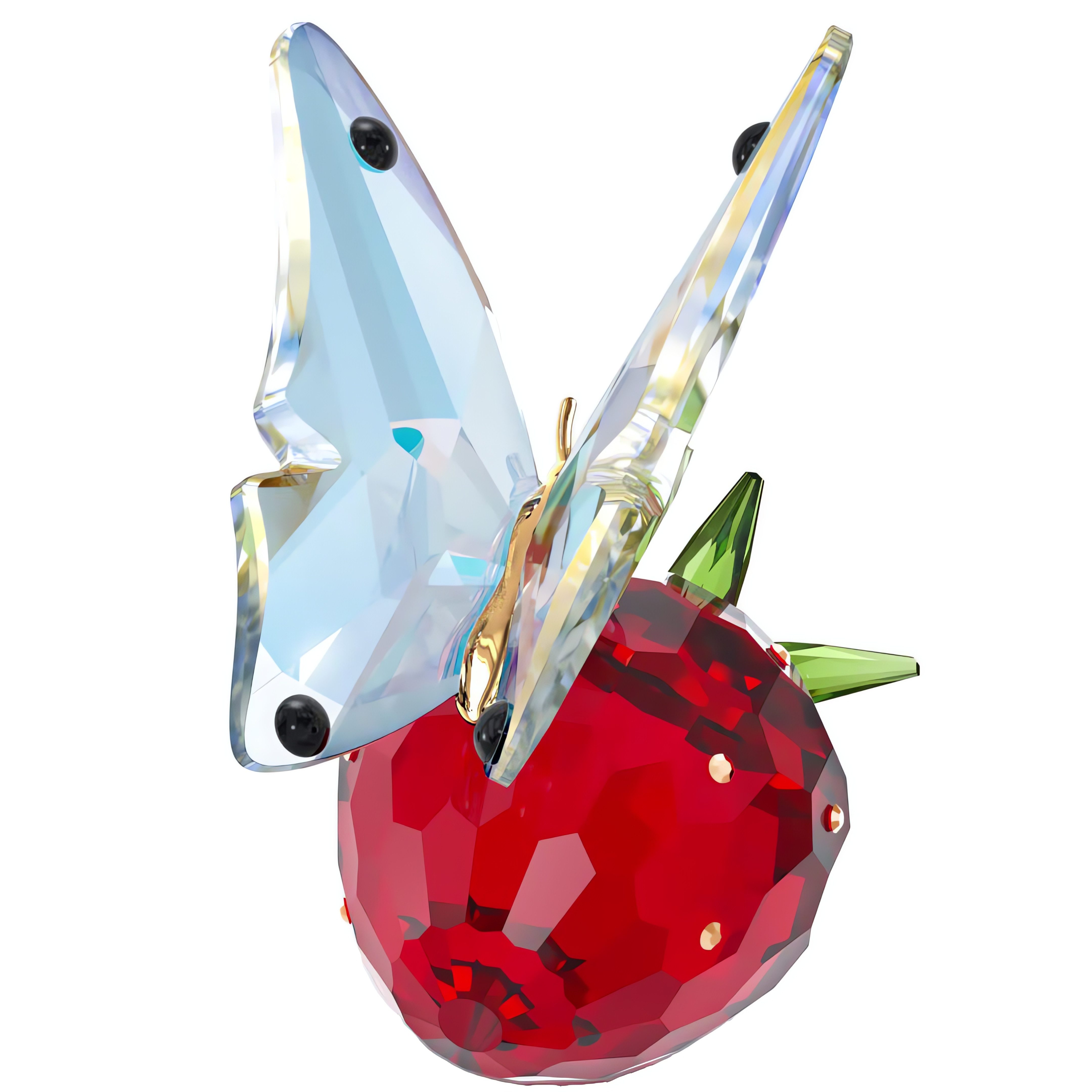 Swarovski Dekofigur Kristallfigur Sammelfigur Idyllia Schmetterling und Erdbeere (1 St), Swarovski® Kristall