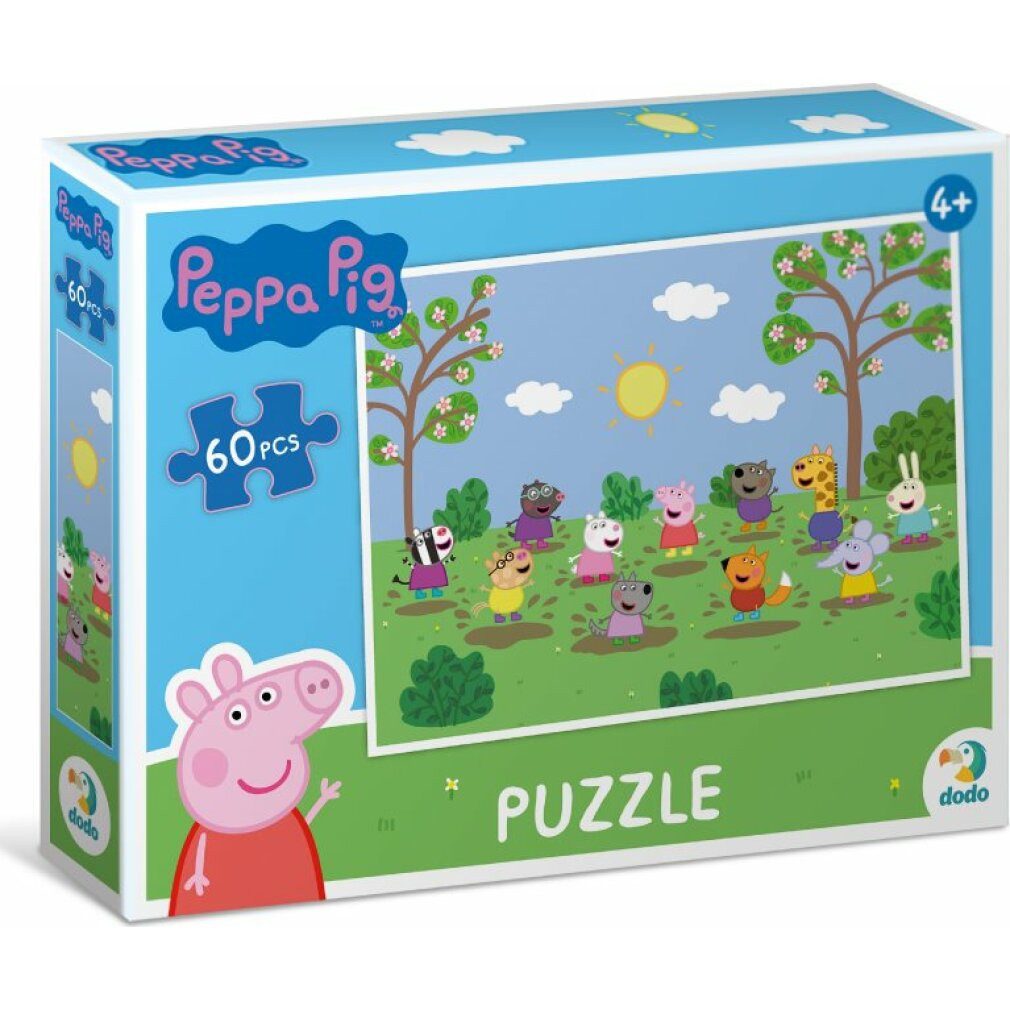 dodo Puzzle DODO Puzzle Peppa Pig: Spaß an der Sonne 60 Teile, Puzzleteile