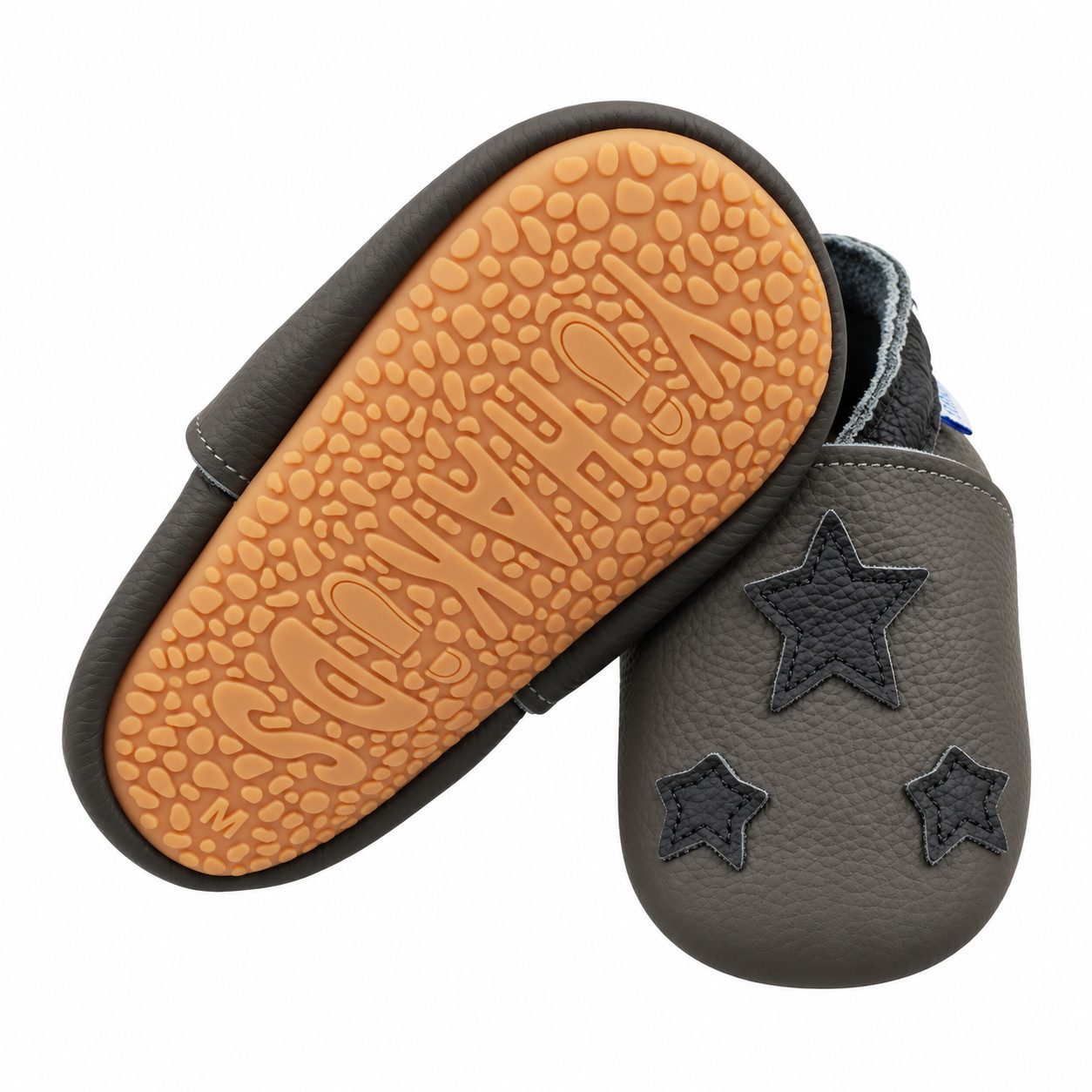 Yihakids Weiche Leder Krabbelschuhe Baby Lauflernschuhe Lederpuschen Stern Hausschuh
