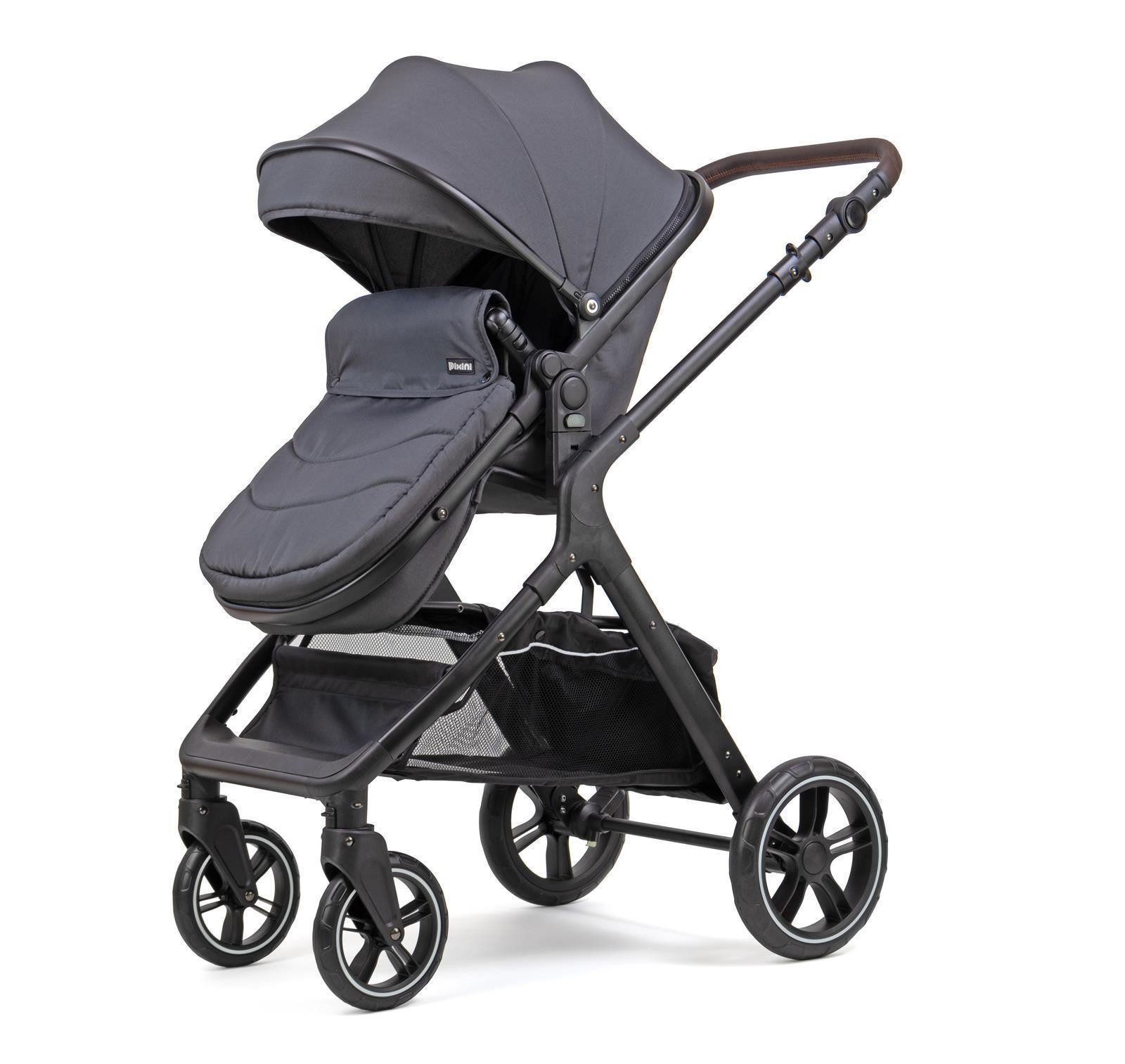 Pixini Kombi-Kinderwagen Pixini Nelio Kinderwagen 3in1 Set, Sonnenverdeck – Bild 3 von 5