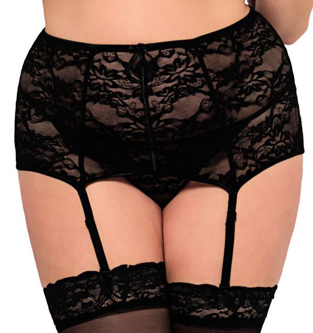 Softline Strapsgürtel Schwarzer Frauen Plus Size Strumpfhaltergürtel aus Sp günstig online kaufen