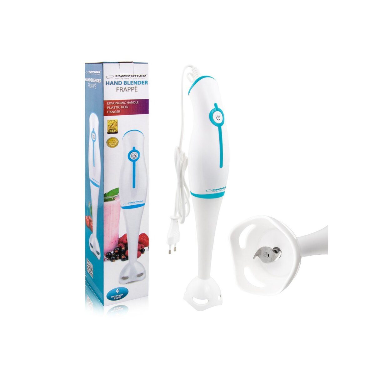 Esperanza Handmixer Esperanza Frappé Stabmixer mit Edelstahlmesser