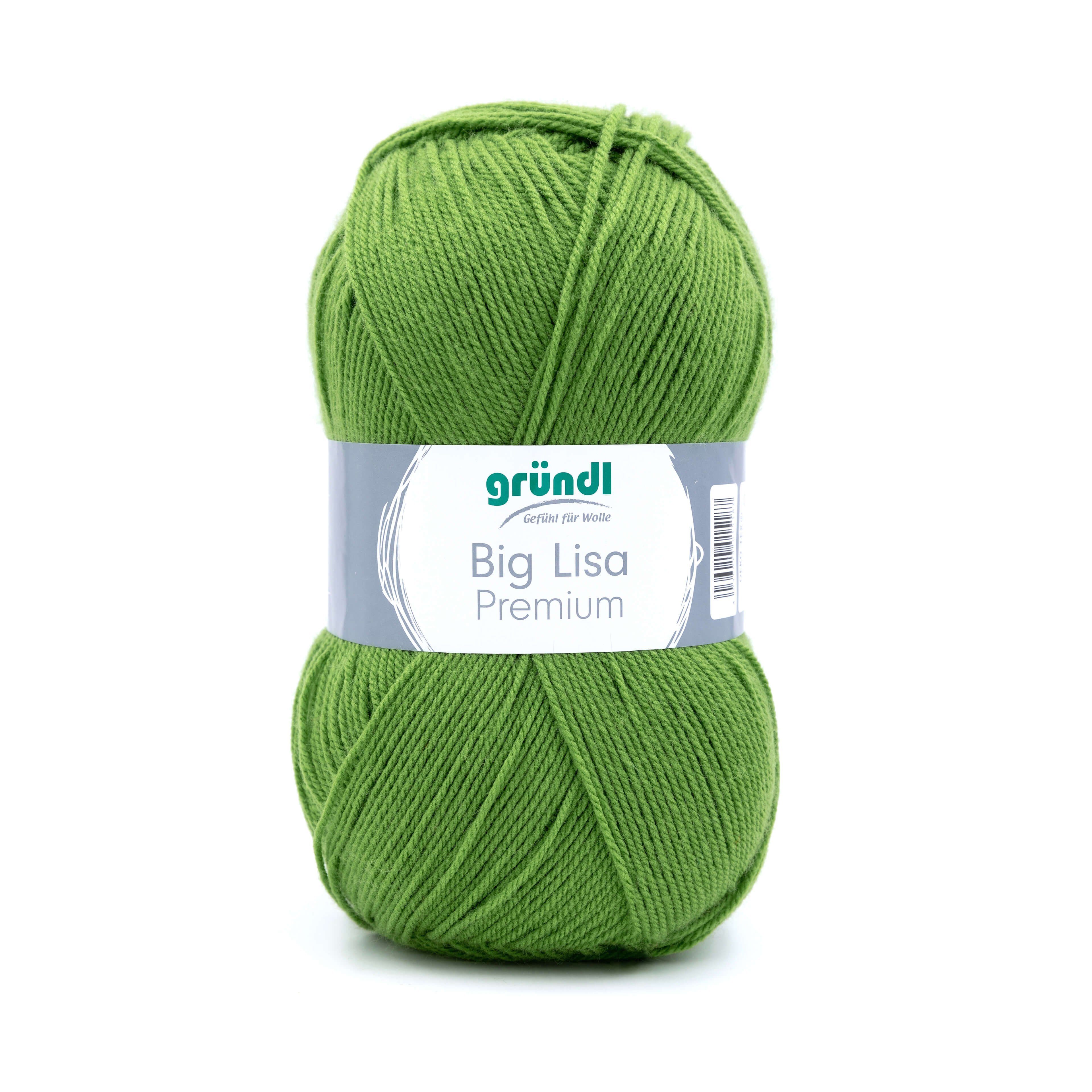 Gründl Big Lisa Premium Häkelwolle, Strickgarn, 250g Häkelwolle, 665,00 m (Wolle zum Stricken und Häkeln, Strickgarn, Handstrickgarn, Strickwolle), Großknäuel