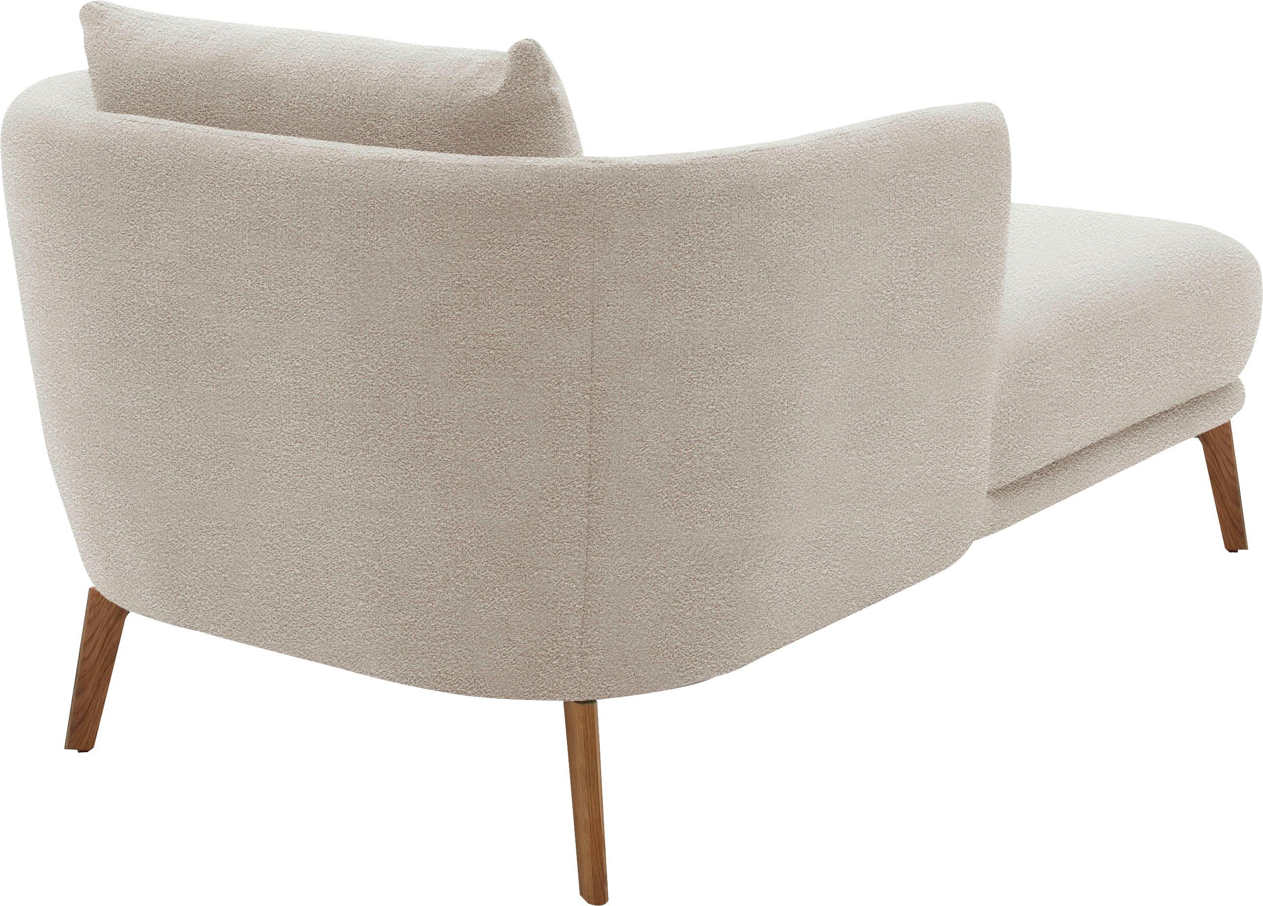 SCHÖNER WOHNEN-Kollektion Chaiselongue Pearl - 5 Jahre Hersteller-Garantie, auch in Bouclé. Füße Massivholz, Loveseat und Loungesessel, Maße (B/H/T): 101/71/161 cm